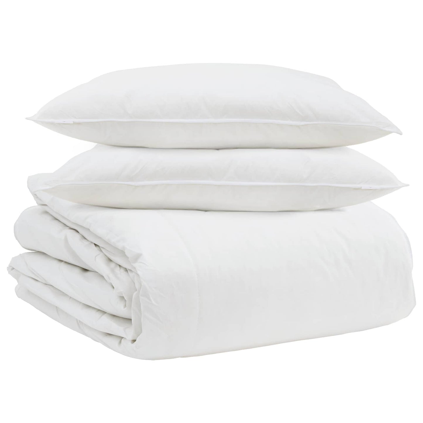 Dekbed Set met kussen 3 pcs Wit Donsveertjes is nu te koop bij PeponiXL, paradijselijk wonen!