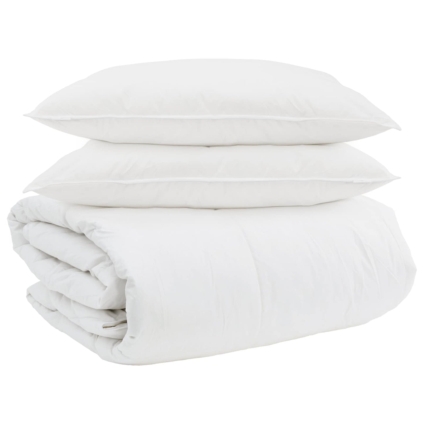 Dekbed Set met kussen 3 pcs Wit Donsveertjes is nu te koop bij PeponiXL, paradijselijk wonen!