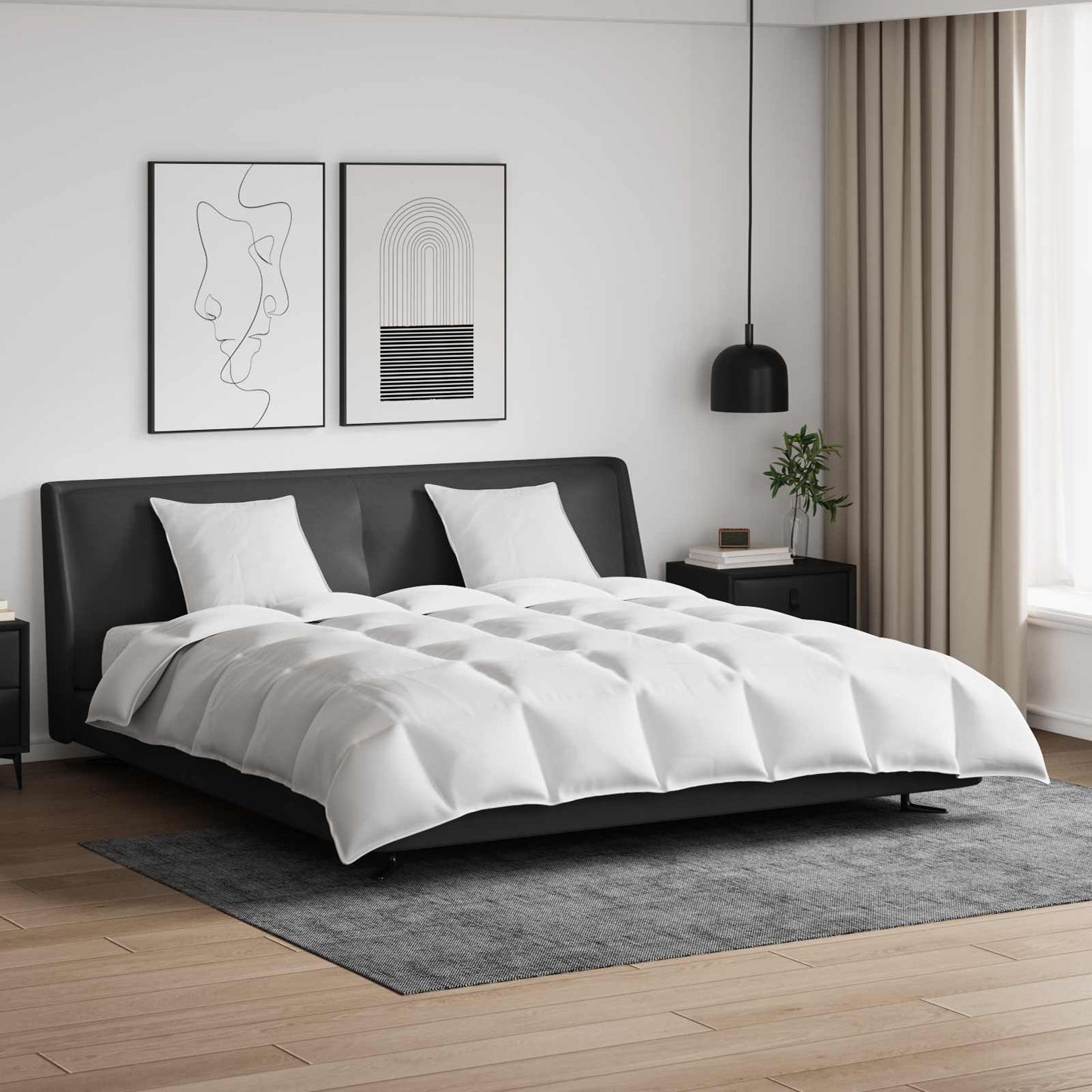 Dekbed Set met kussen 3 pcs Wit Donsveertjes is nu te koop bij PeponiXL, paradijselijk wonen!