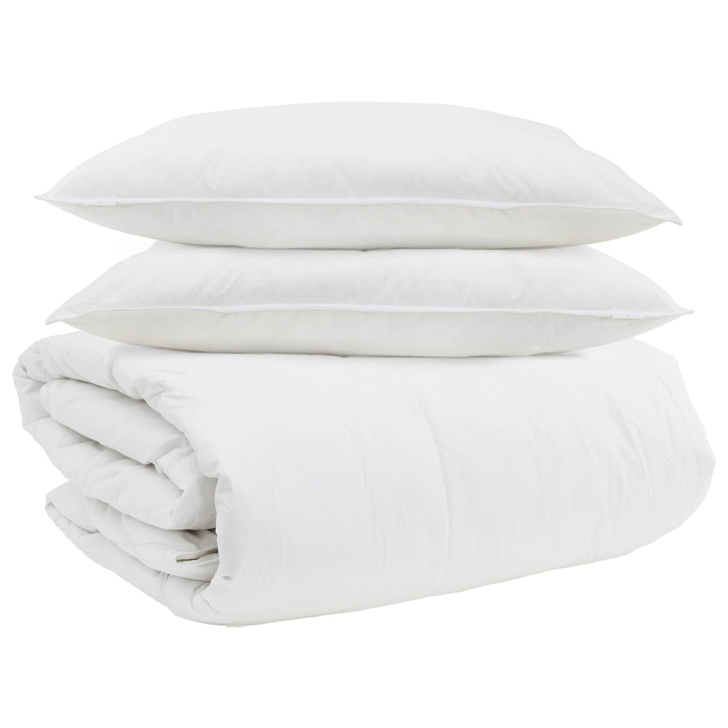 Dekbed Set met kussen 3 pcs Wit Donsveertjes is nu te koop bij PeponiXL, paradijselijk wonen!