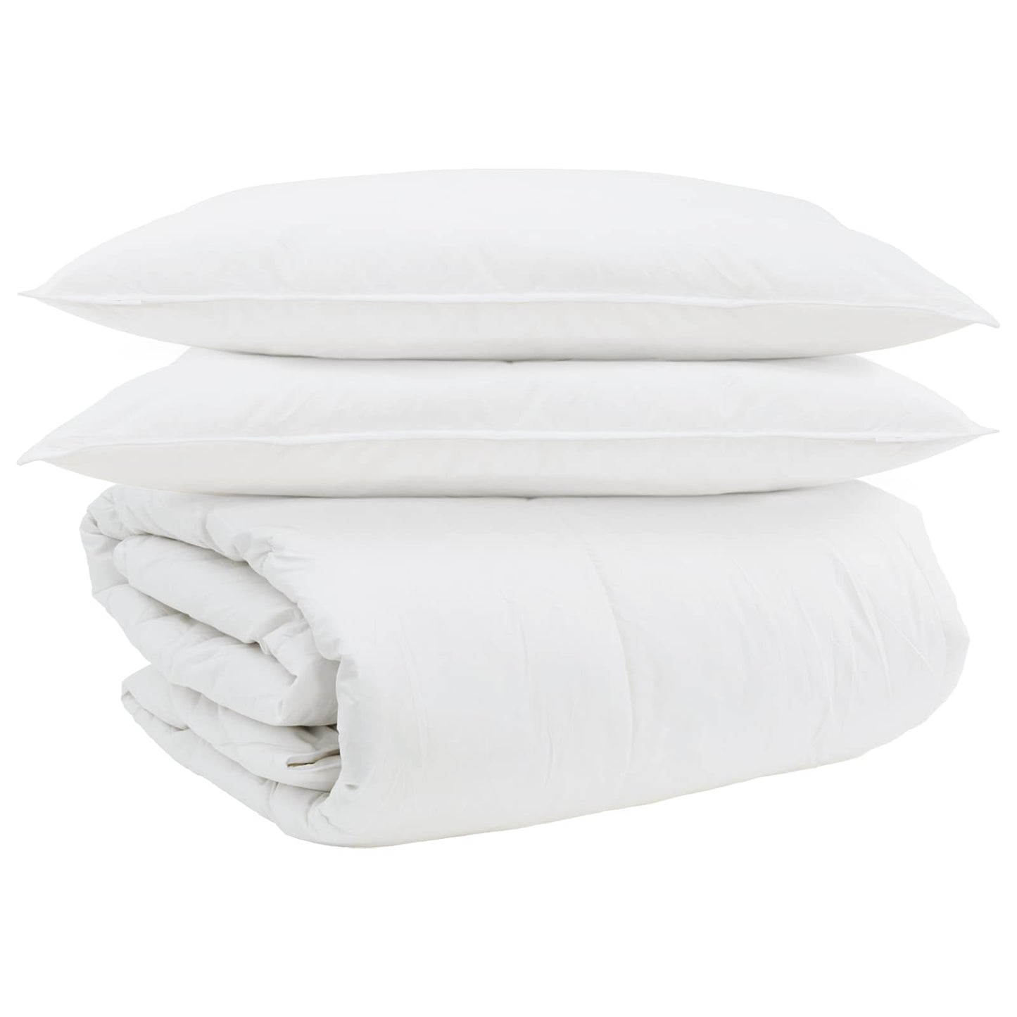 Dekbed Set met kussen 3 pcs Wit Donsveertjes is nu te koop bij PeponiXL, paradijselijk wonen!
