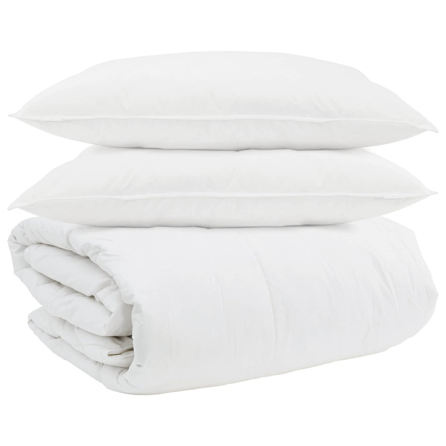 Dekbed Set met kussen 3 pcs Wit Donsveertjes is nu te koop bij PeponiXL, paradijselijk wonen!