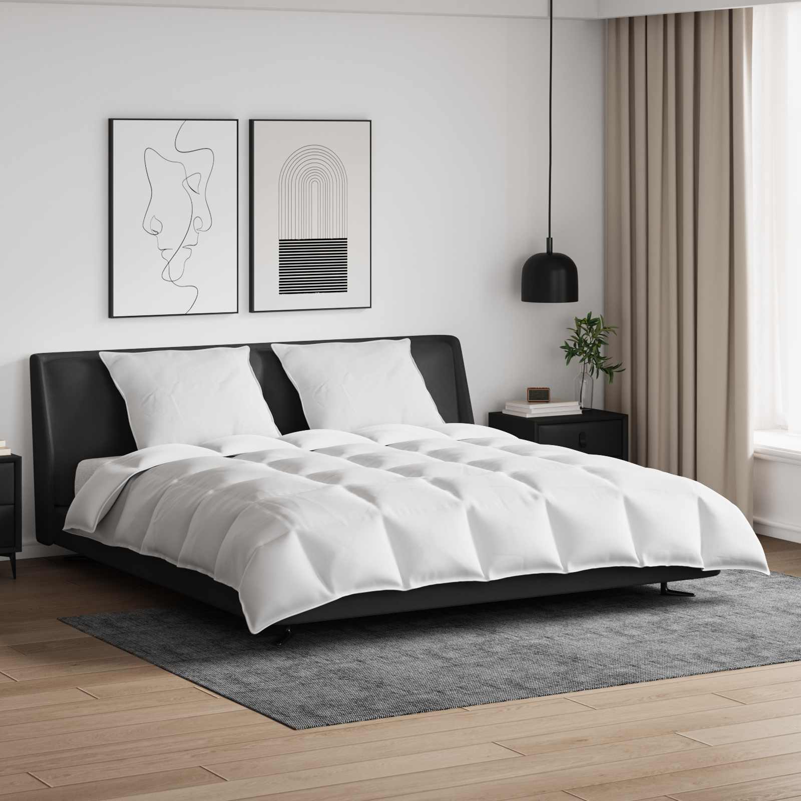 Dekbed Set met kussen 3 pcs Wit Donsveertjes is nu te koop bij PeponiXL, paradijselijk wonen!