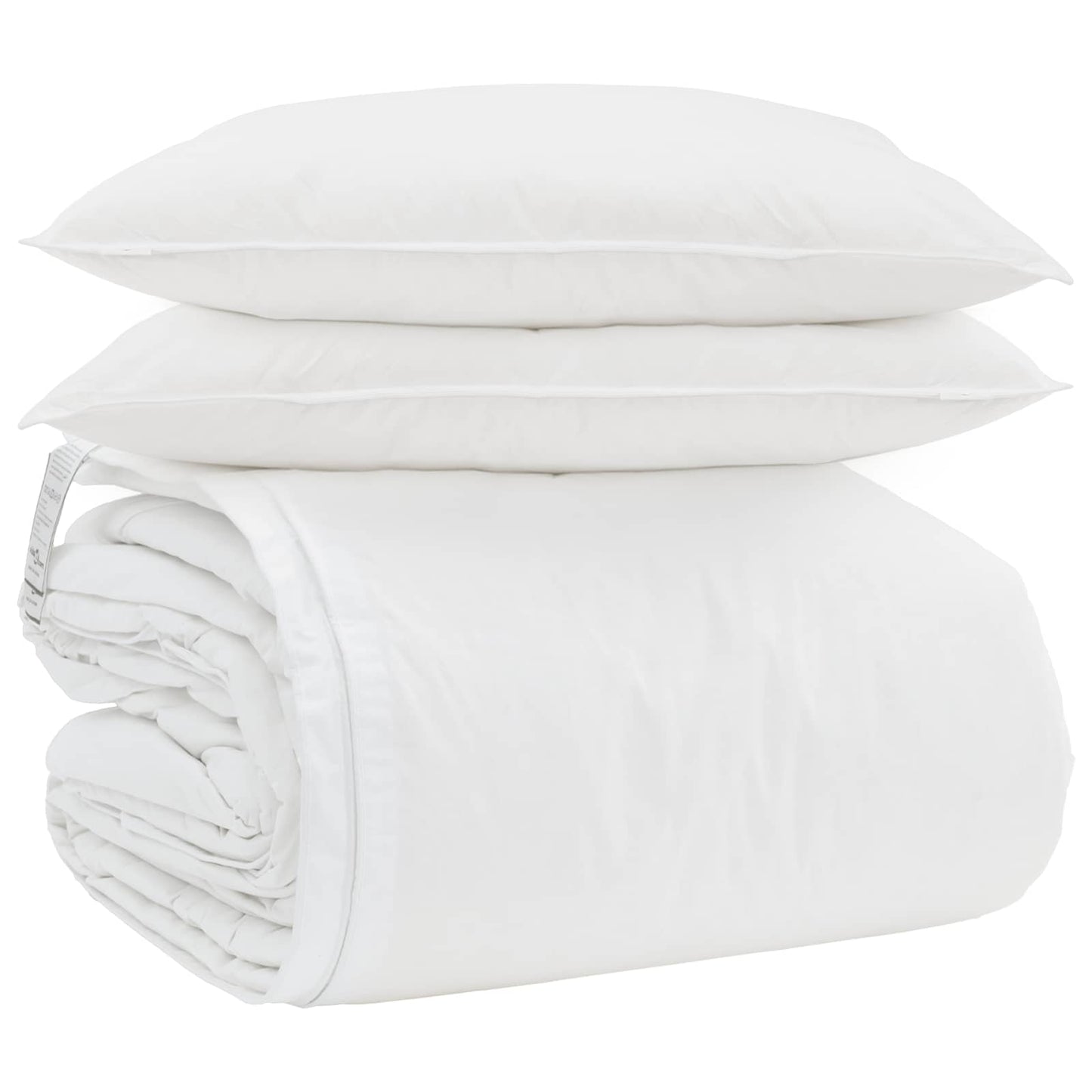 Dekbed Set met kussen 3 pcs Wit Donsveertjes is nu te koop bij PeponiXL, paradijselijk wonen!