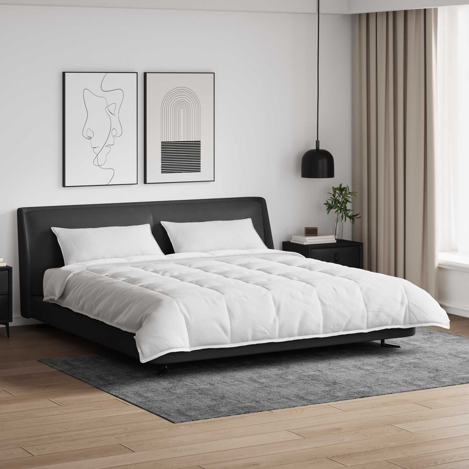 Dekbed Set met kussen 3 pcs Wit Donsveertjes is nu te koop bij PeponiXL, paradijselijk wonen!