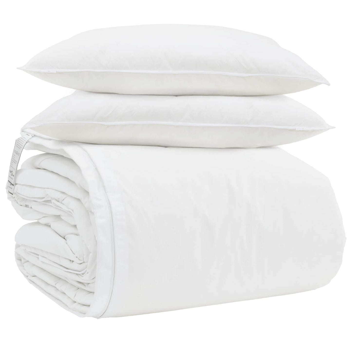 Dekbed Set met kussen 3 pcs Wit Donsveertjes is nu te koop bij PeponiXL, paradijselijk wonen!