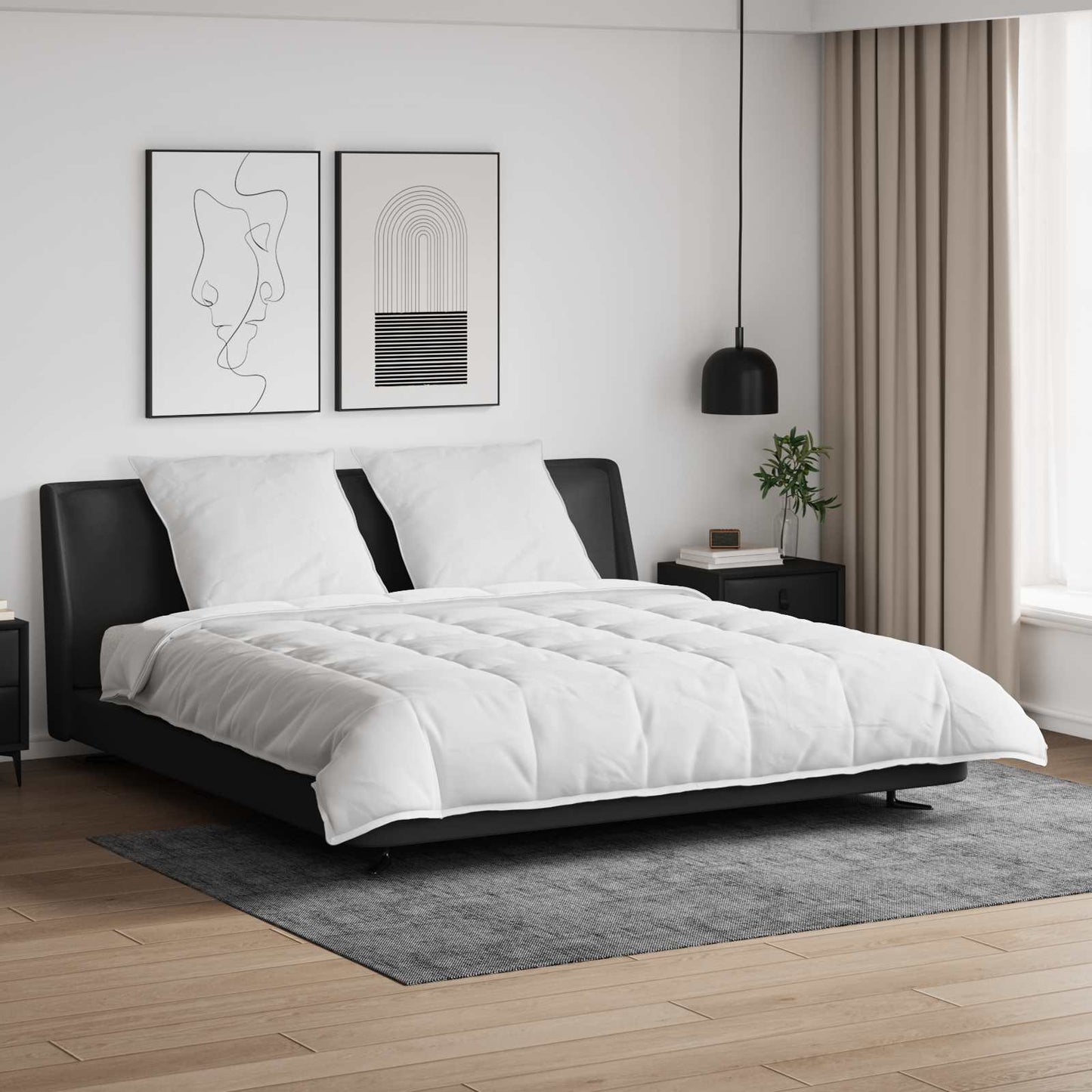 Dekbed Set met kussen 3 pcs Wit Donsveertjes is nu te koop bij PeponiXL, paradijselijk wonen!