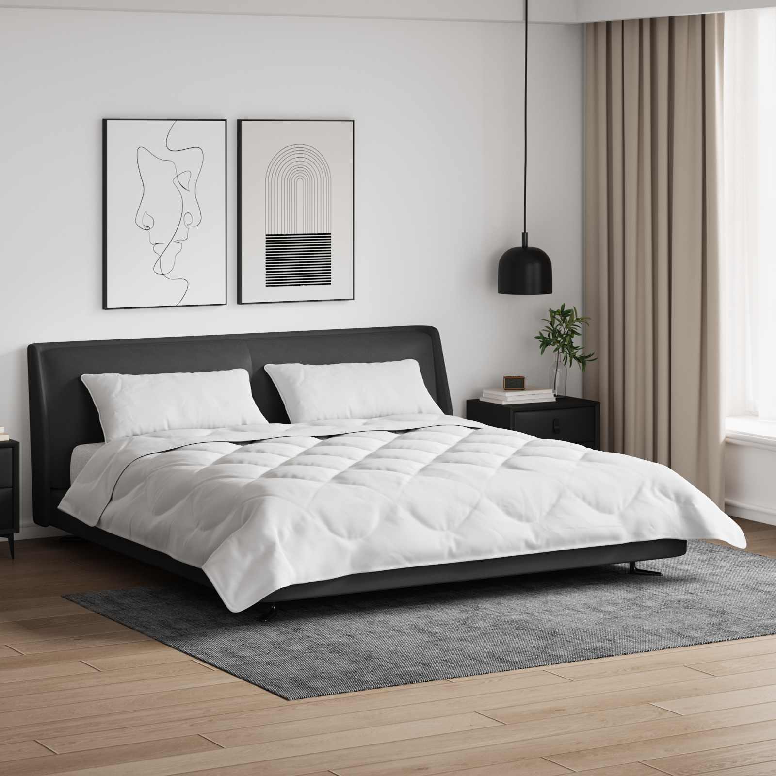 Zomer Dekbed met kussen 3 pcs Wit Microfibre is nu te koop bij PeponiXL, paradijselijk wonen!