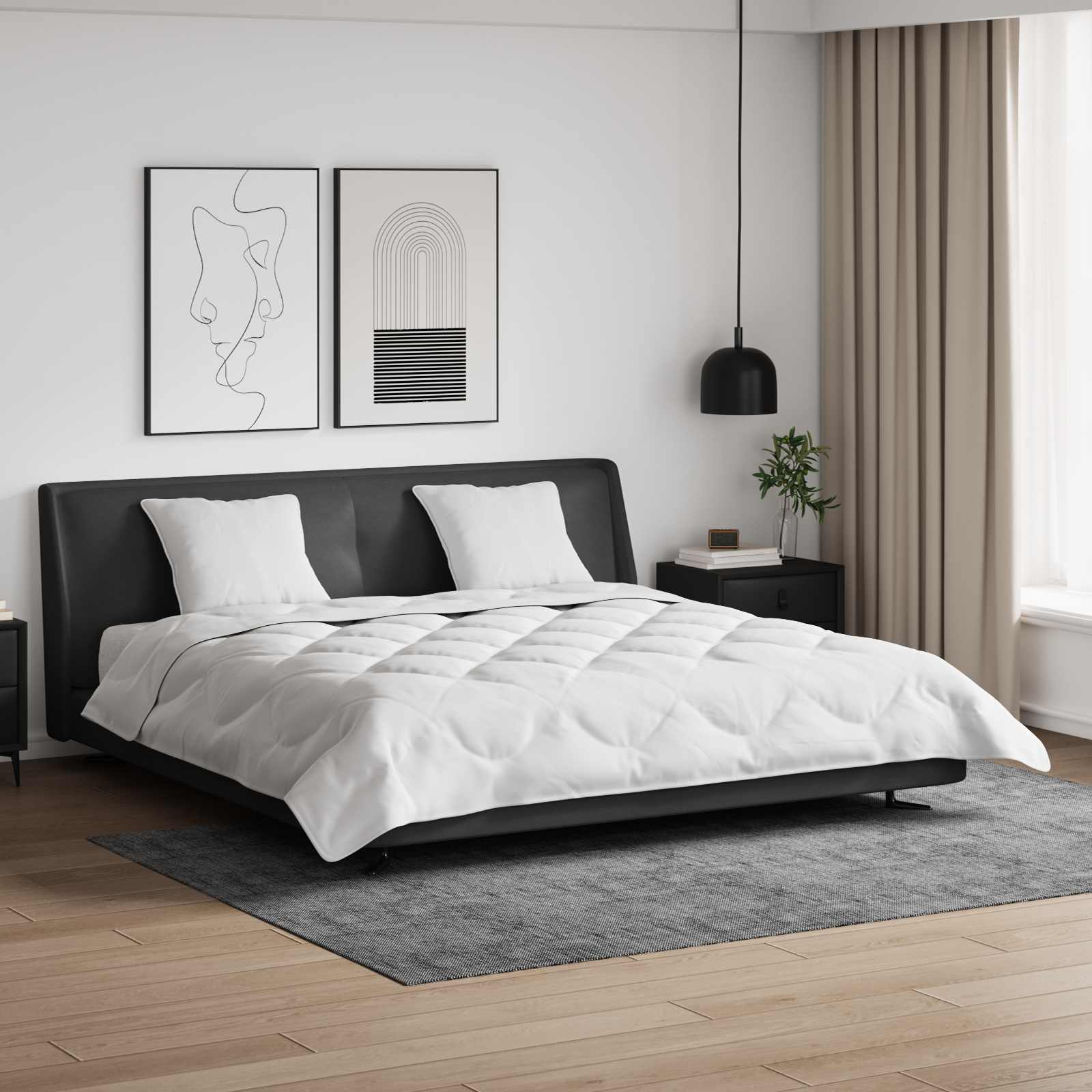 Zomer Dekbed met kussen 3 pcs Wit Microfibre is nu te koop bij PeponiXL, paradijselijk wonen!
