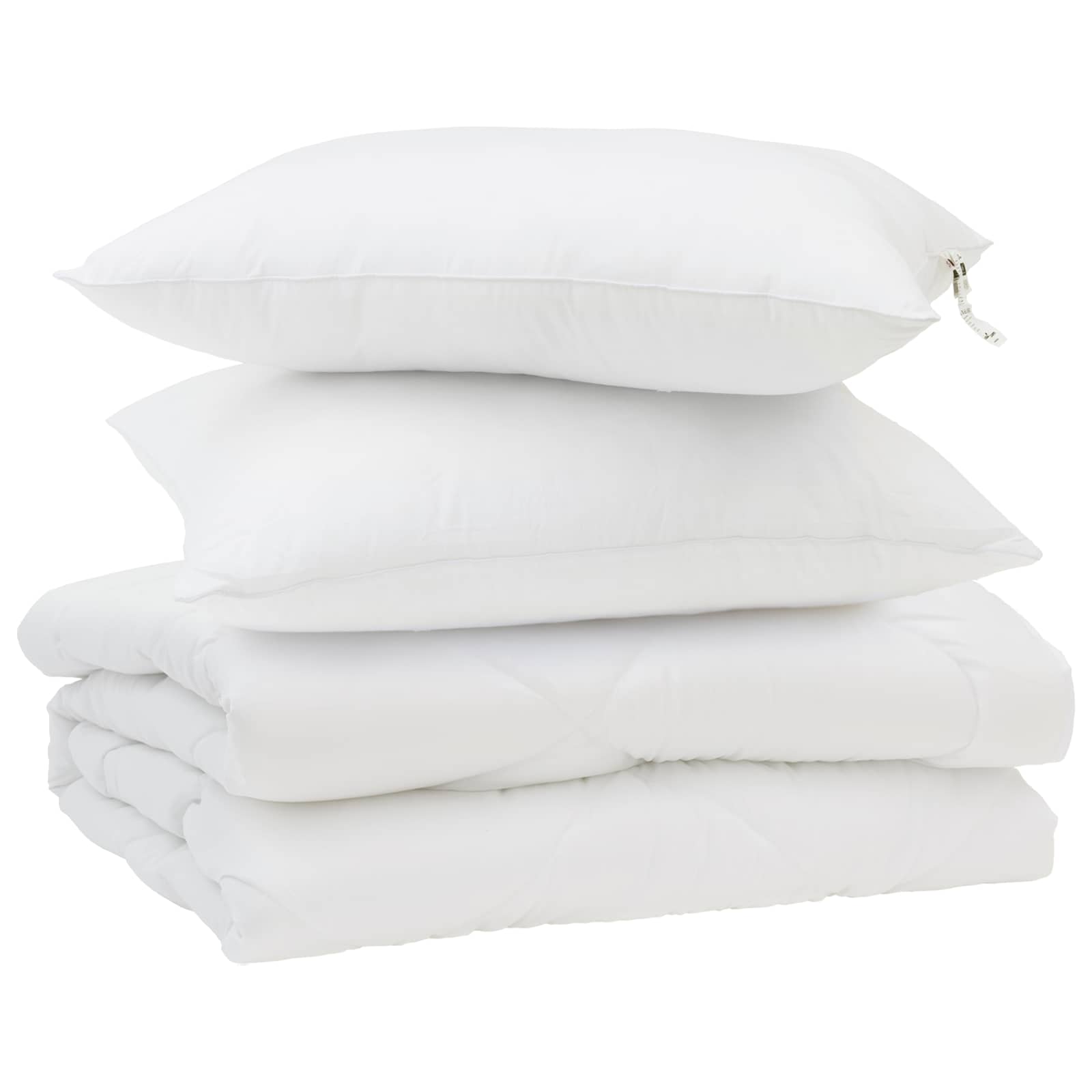 Zomer Dekbed met kussen 3 pcs Wit Microfibre is nu te koop bij PeponiXL, paradijselijk wonen!