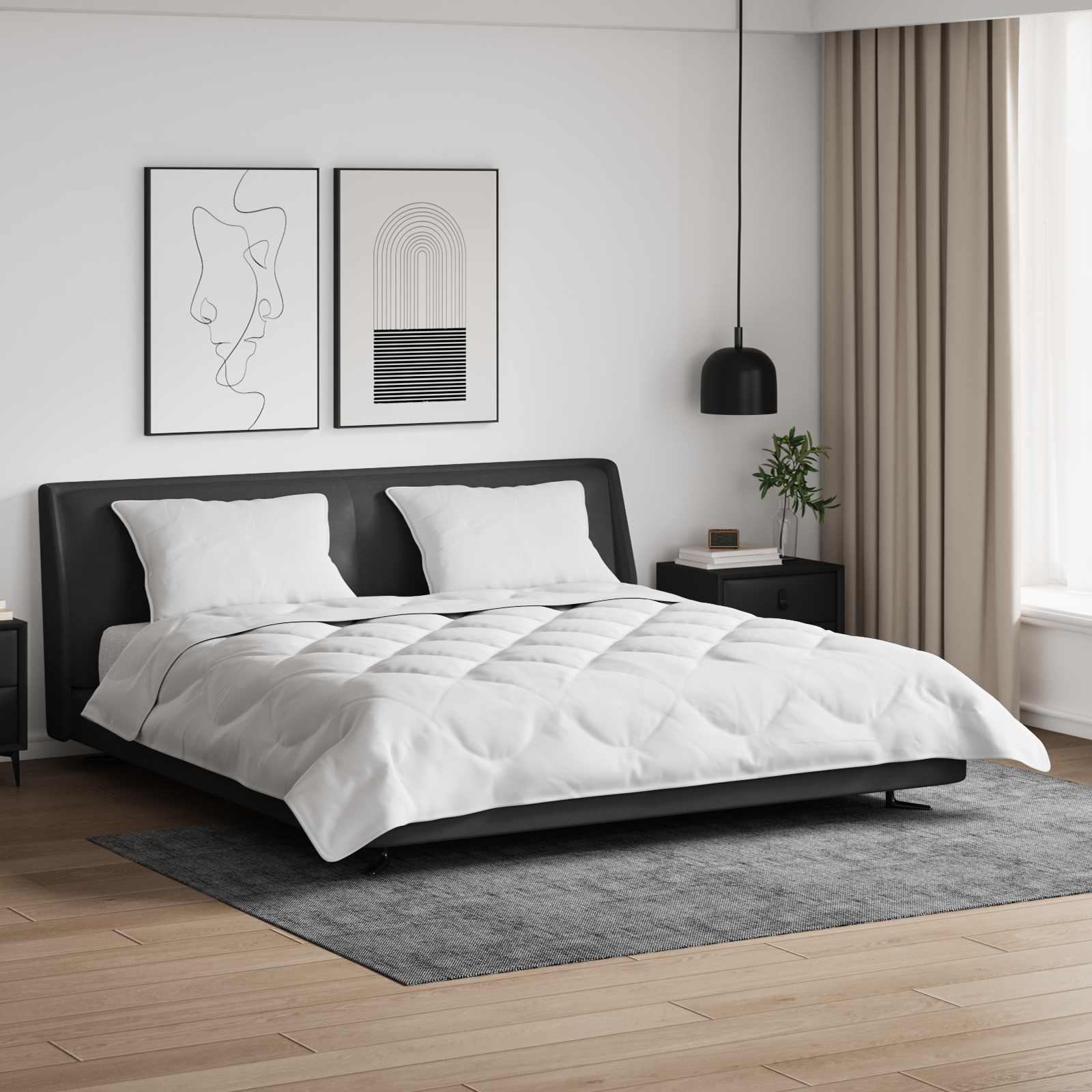 Zomer Dekbed met kussen 3 pcs Wit Microfibre is nu te koop bij PeponiXL, paradijselijk wonen!