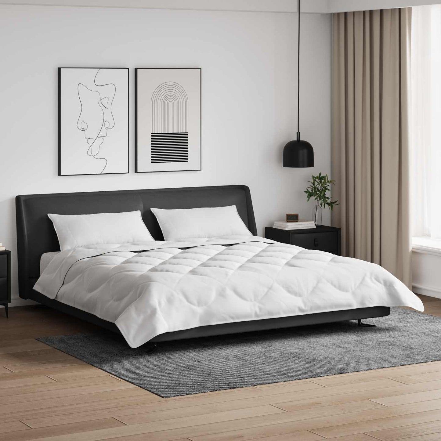 Dekbed met kussen 3 pcs Wit Microfibre is nu te koop bij PeponiXL, paradijselijk wonen!