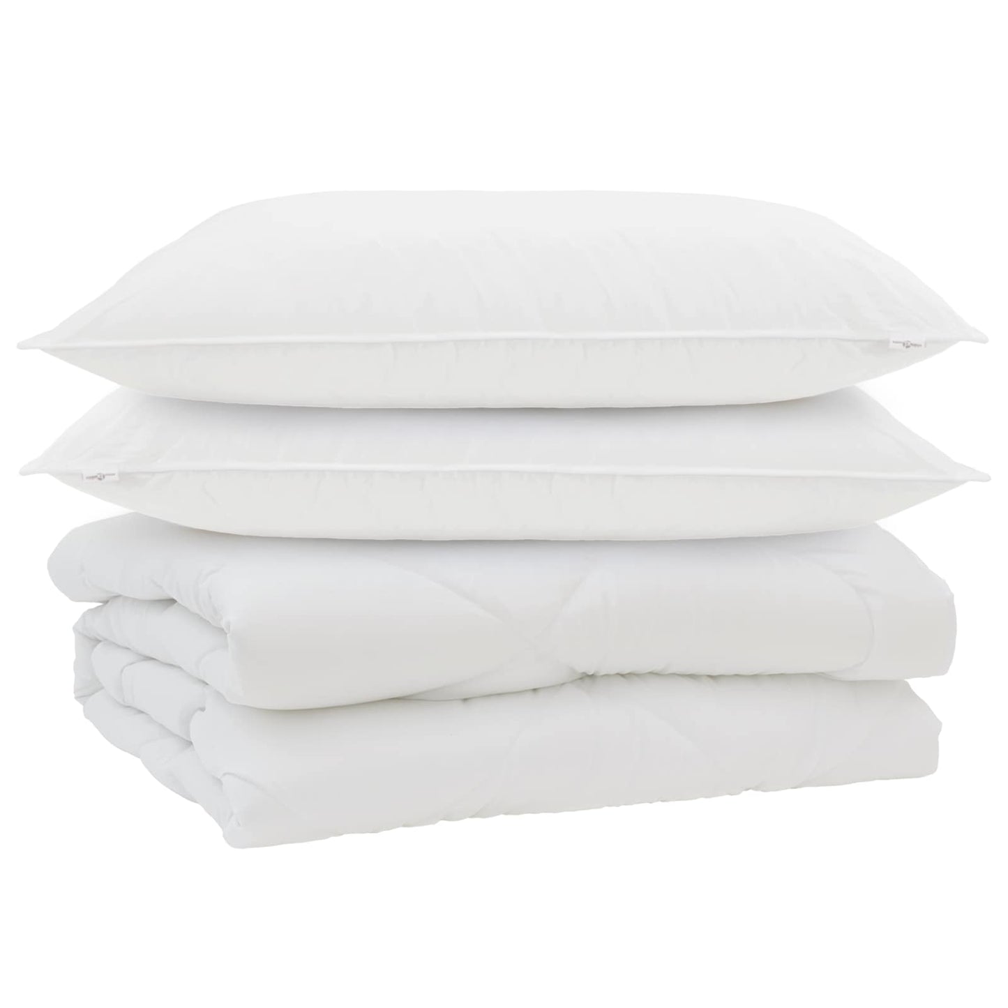 Dekbed met kussen 3 pcs Wit Microfibre is nu te koop bij PeponiXL, paradijselijk wonen!