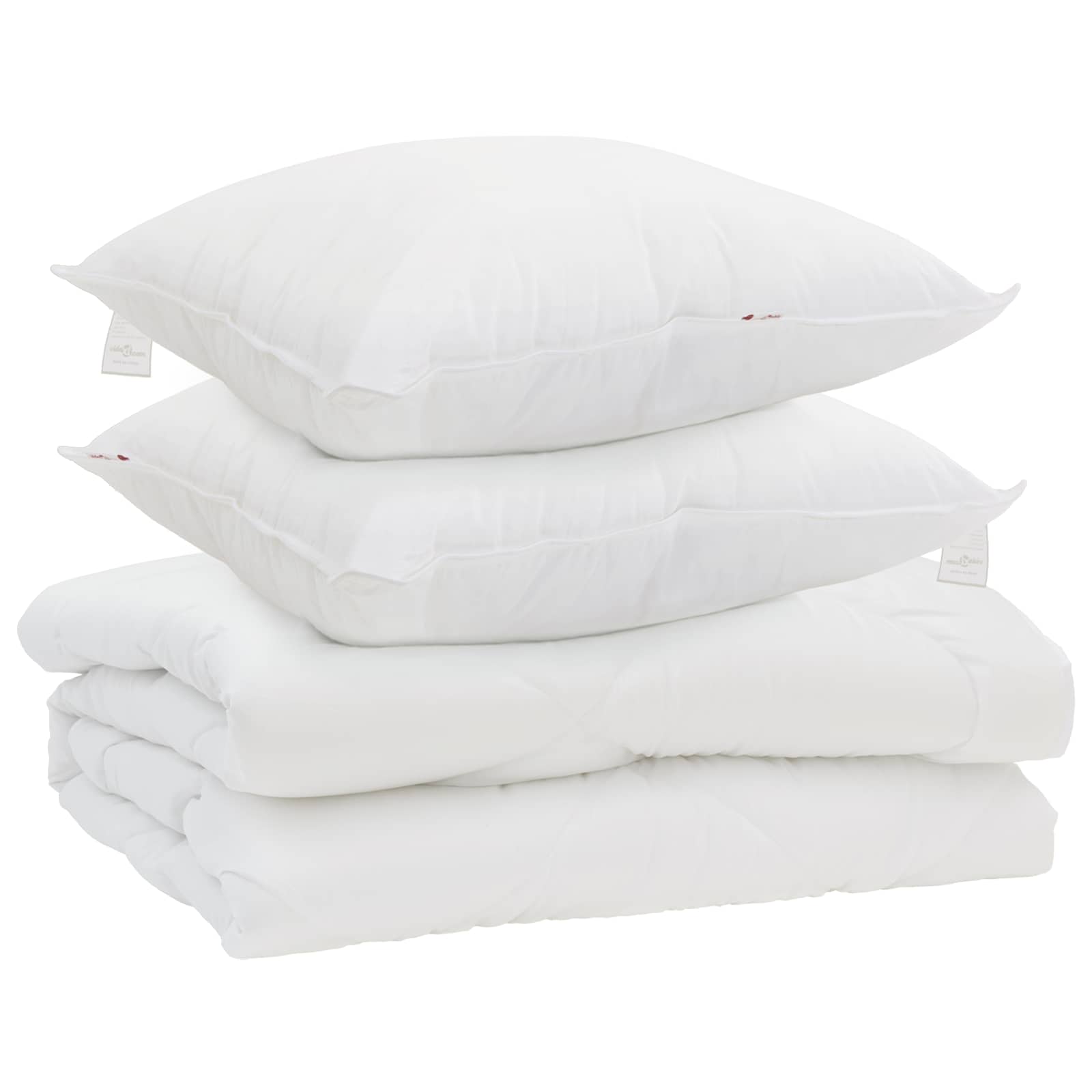 Dekbed met kussen 3 pcs Wit Microfibre is nu te koop bij PeponiXL, paradijselijk wonen!