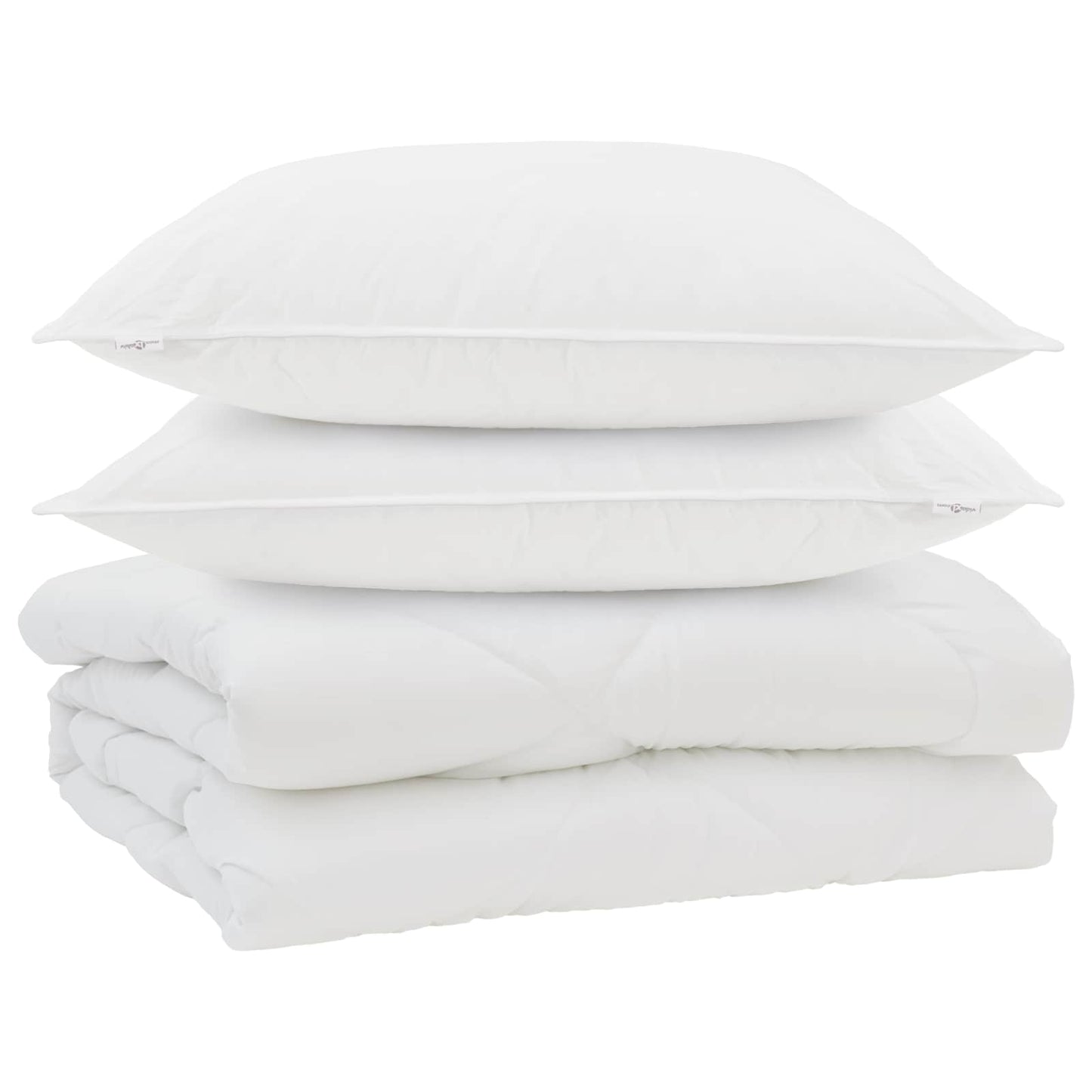 Dekbed met kussen 3 pcs Wit Microfibre is nu te koop bij PeponiXL, paradijselijk wonen!