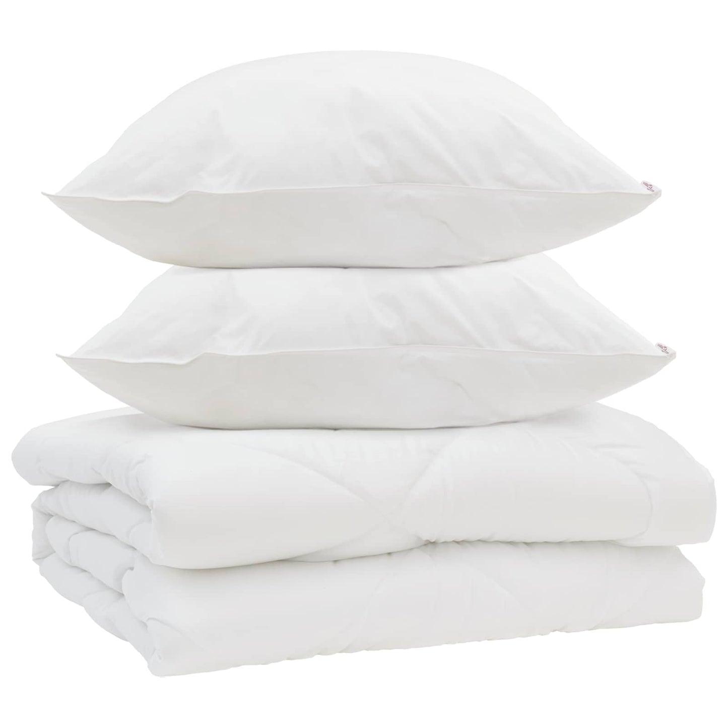 Dekbed met kussen 3 pcs Wit Microfibre is nu te koop bij PeponiXL, paradijselijk wonen!