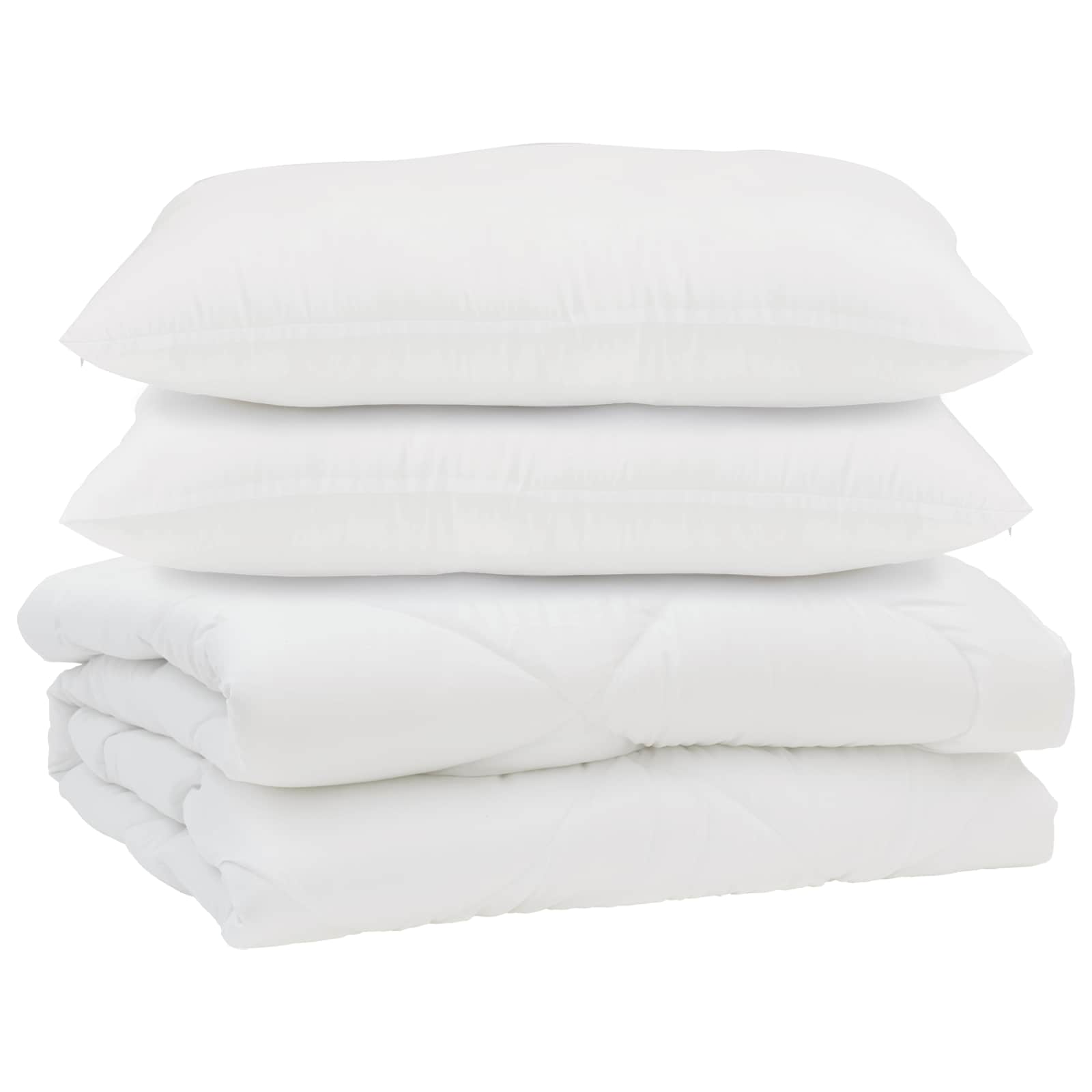 Dekbed met kussen 3 pcs Wit Microfibre is nu te koop bij PeponiXL, paradijselijk wonen!