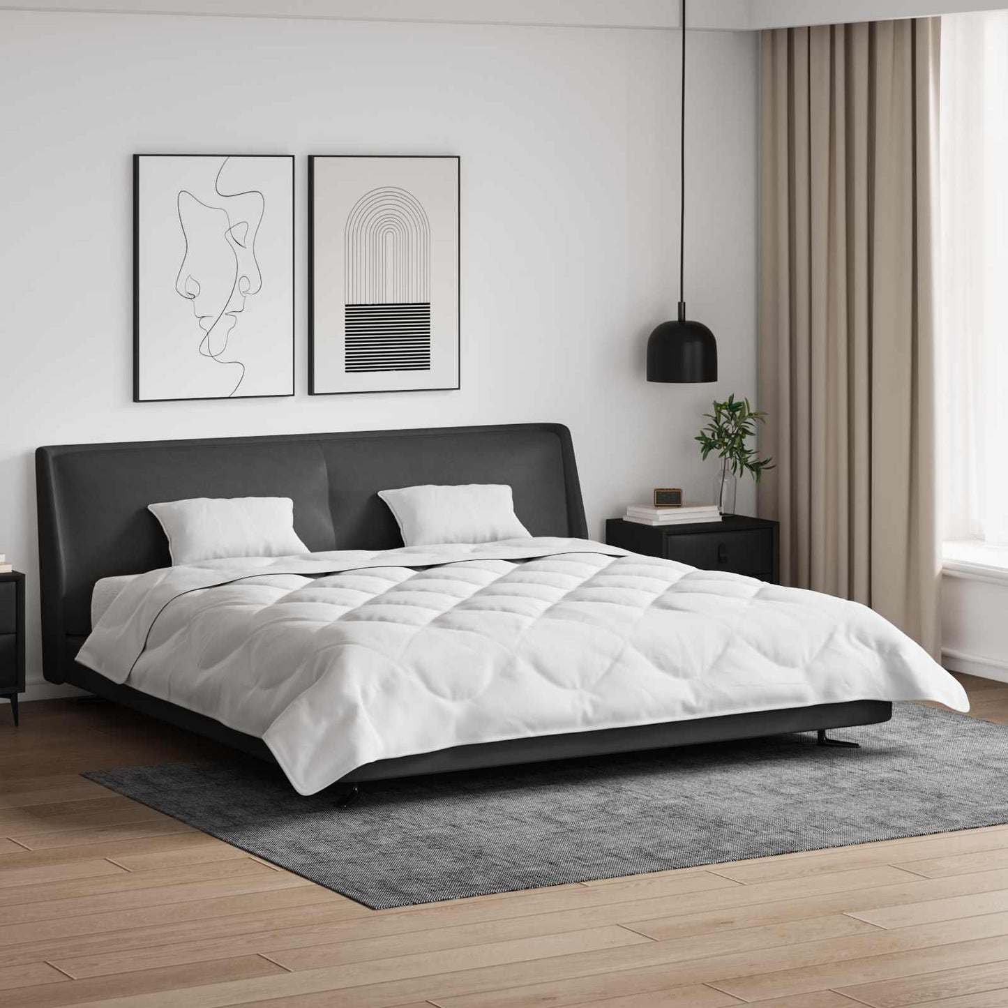 Dekbed met kussen 3 pcs Wit Microfibre is nu te koop bij PeponiXL, paradijselijk wonen!