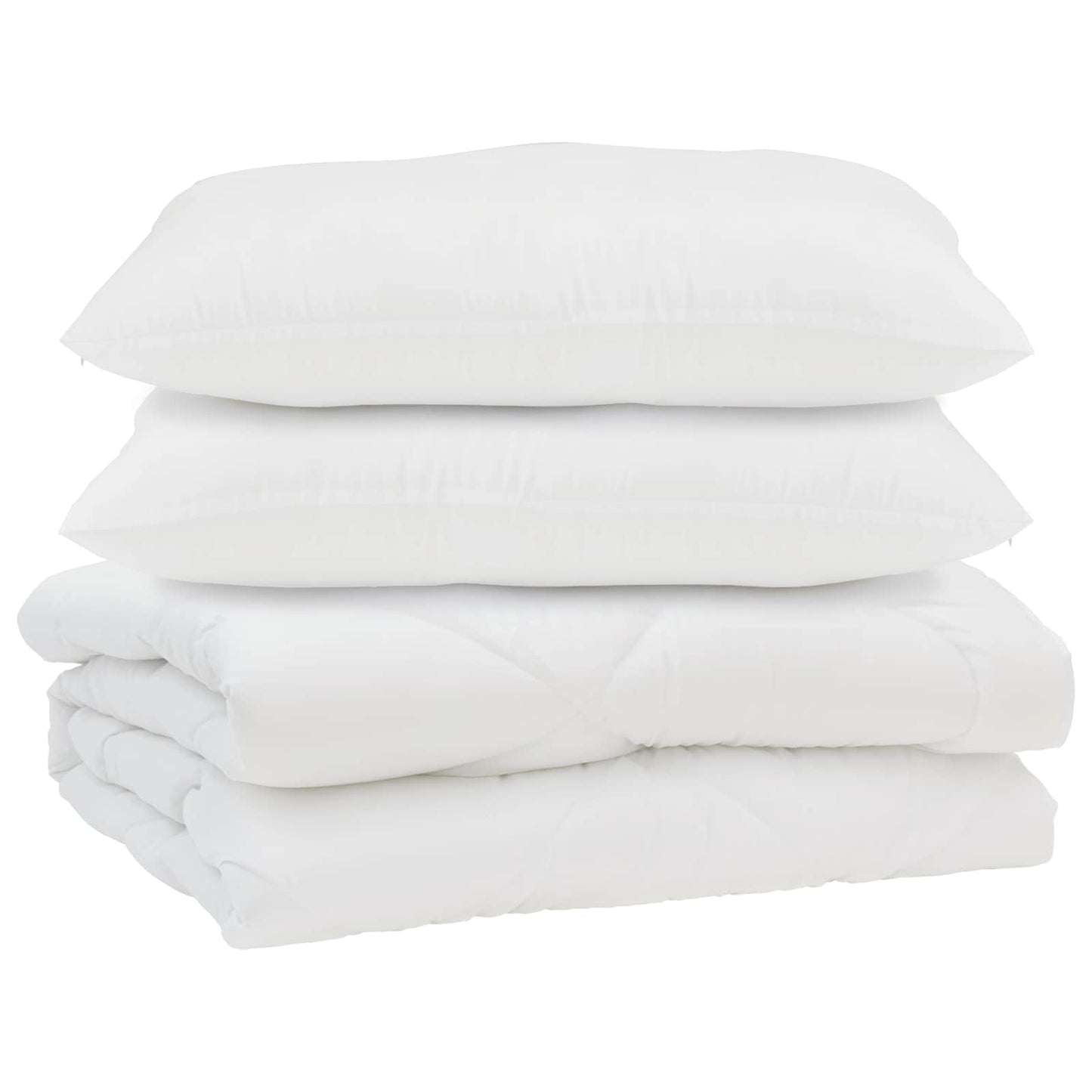 Dekbed met kussen 3 pcs Wit Microfibre is nu te koop bij PeponiXL, paradijselijk wonen!