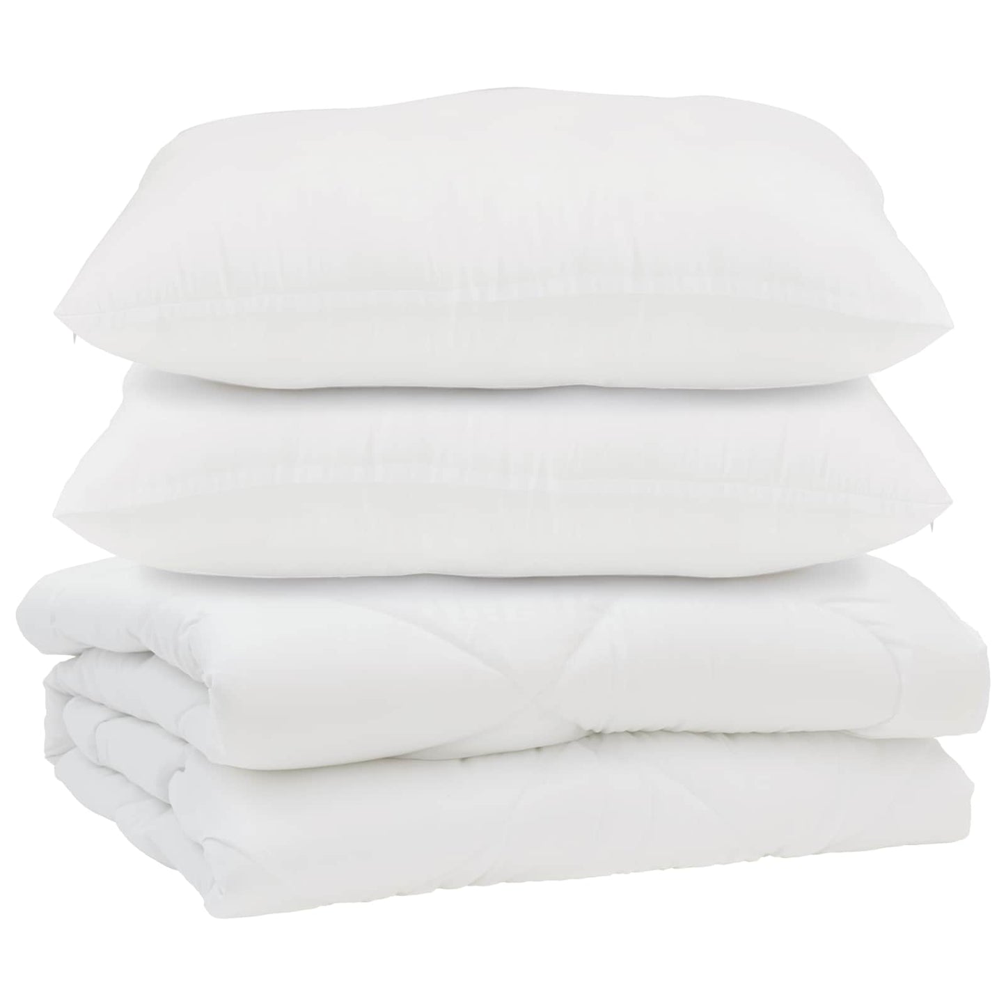 Dekbed met kussen 3 pcs Wit Microfibre is nu te koop bij PeponiXL, paradijselijk wonen!