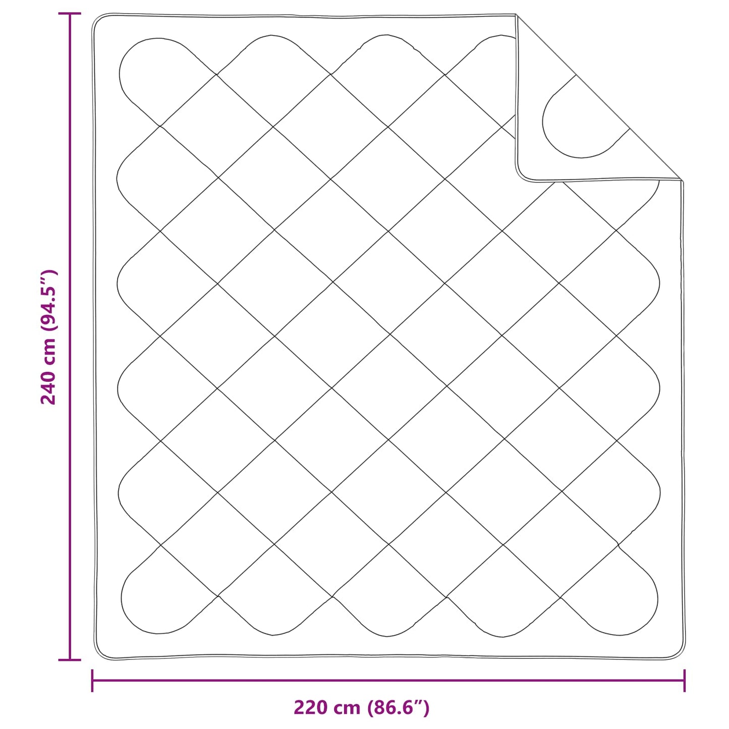 Dekbed met kussen 3 pcs Wit Microfibre is nu te koop bij PeponiXL, paradijselijk wonen!