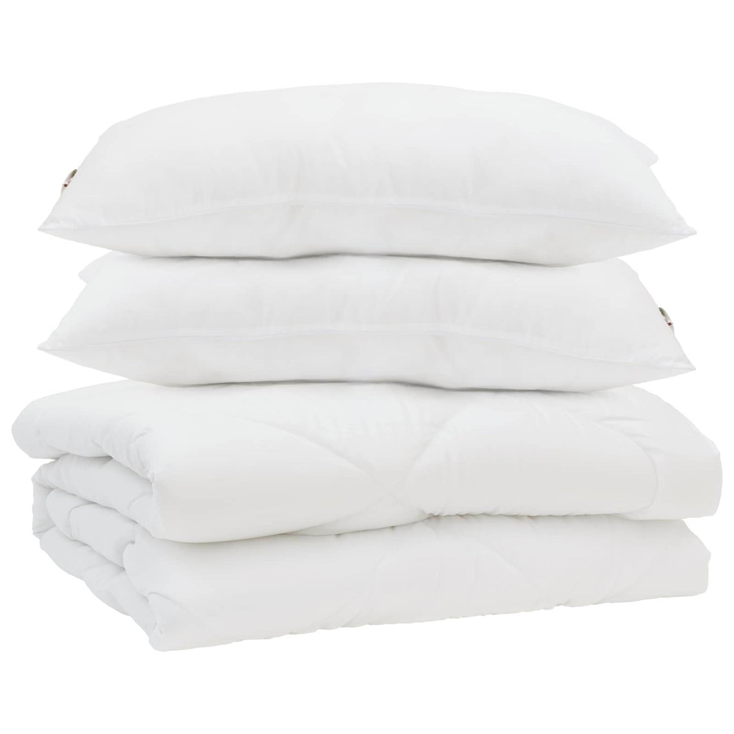 Dekbed met kussen 3 pcs Wit Microfibre is nu te koop bij PeponiXL, paradijselijk wonen!