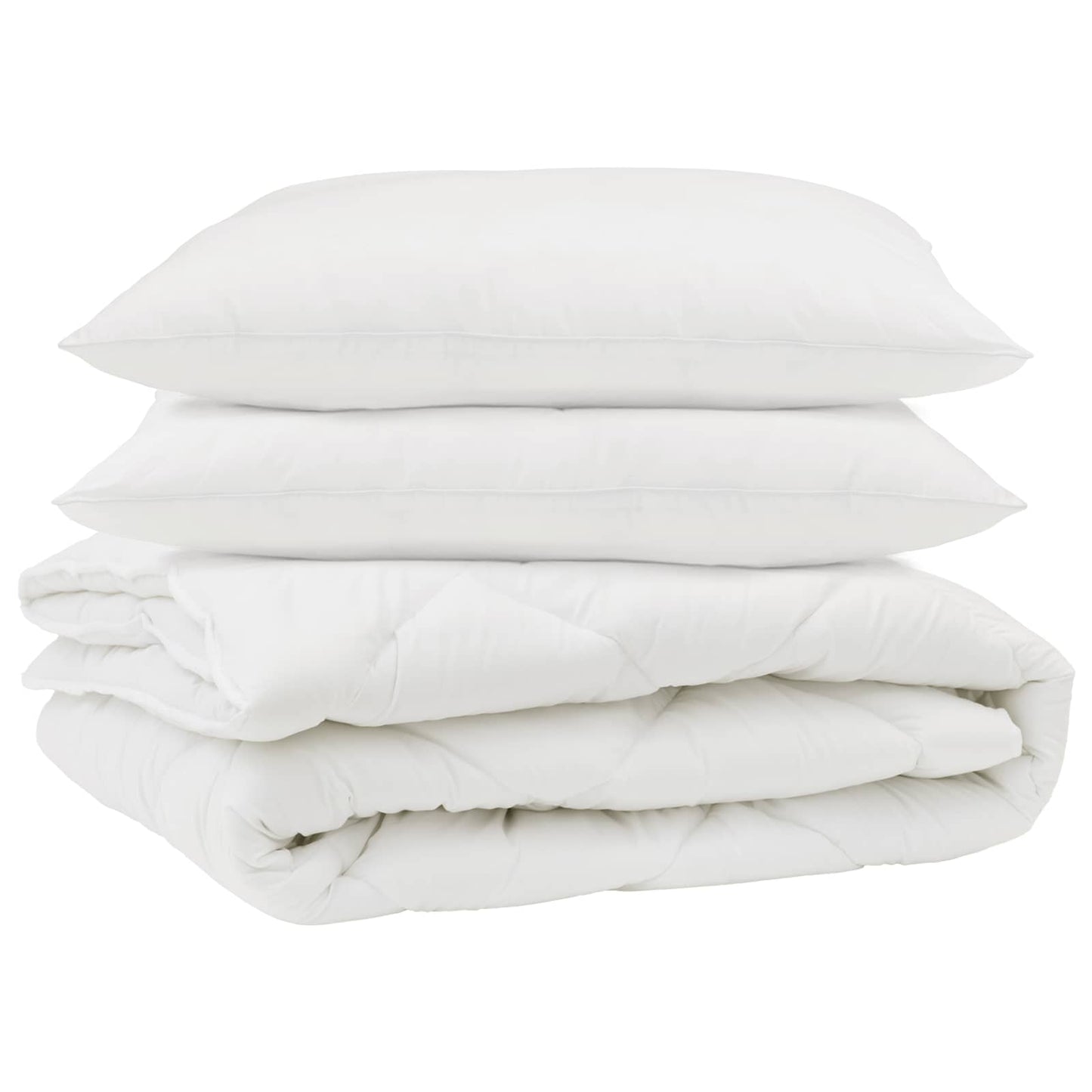 Dekbed met kussen 3 pcs Wit Microfibre is nu te koop bij PeponiXL, paradijselijk wonen!