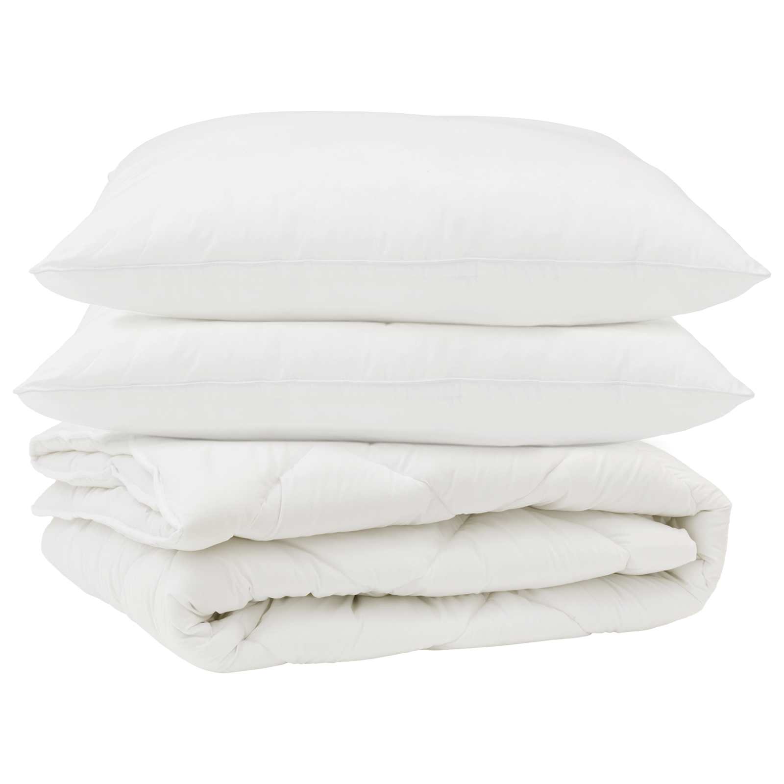 Dekbed met kussen 3 pcs Wit Microfibre is nu te koop bij PeponiXL, paradijselijk wonen!