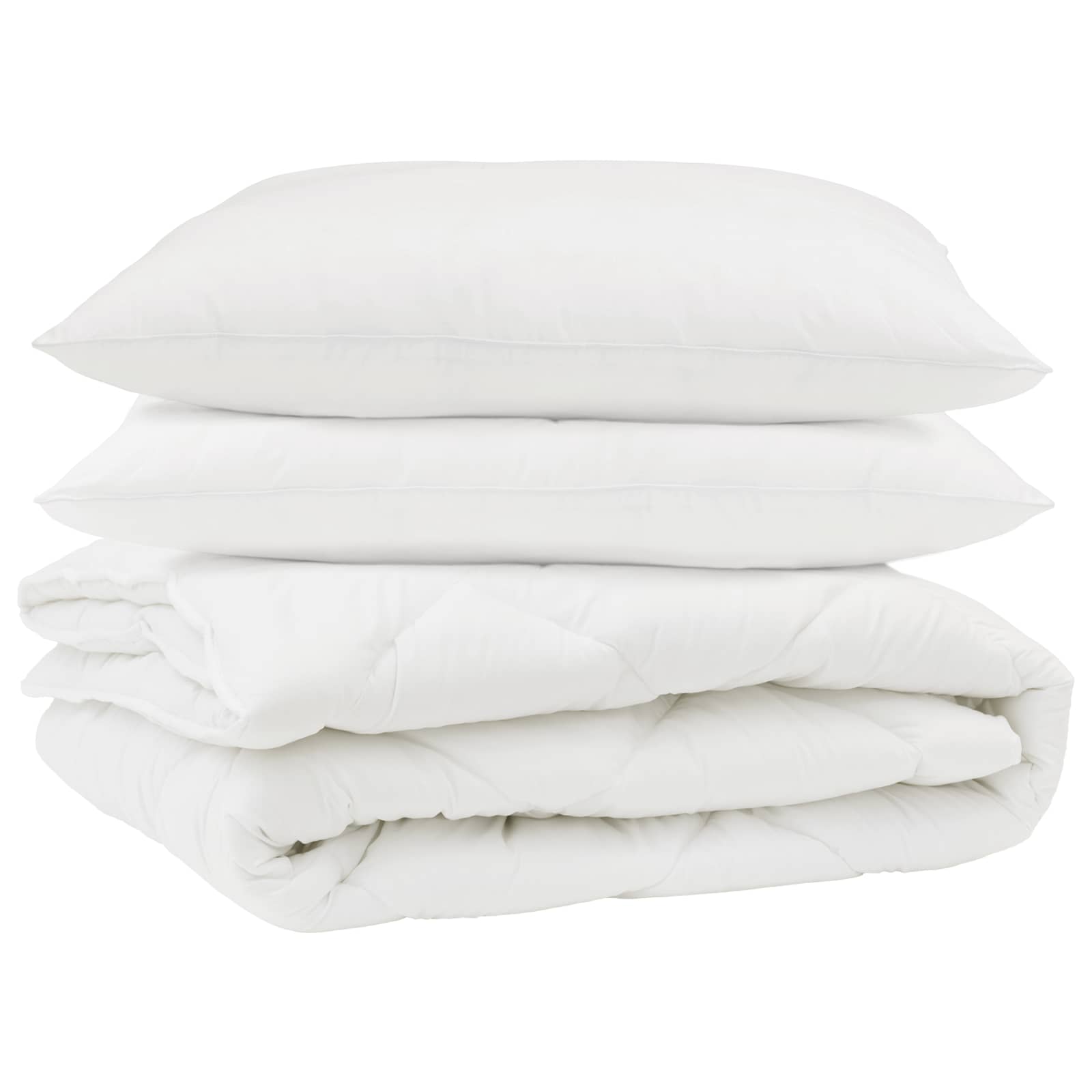 Dekbed met kussen 3 pcs Wit Microfibre is nu te koop bij PeponiXL, paradijselijk wonen!