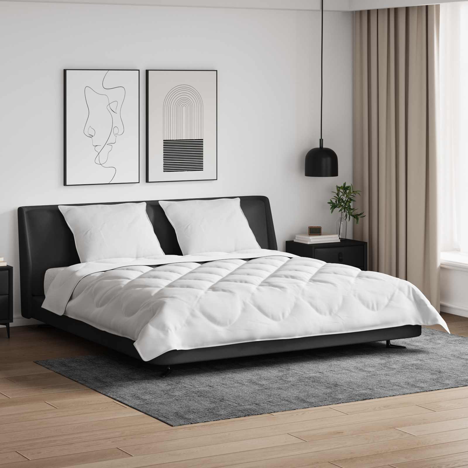 All-season dekbed met kussen 3 pcs Wit Microvezel is nu te koop bij PeponiXL, paradijselijk wonen!