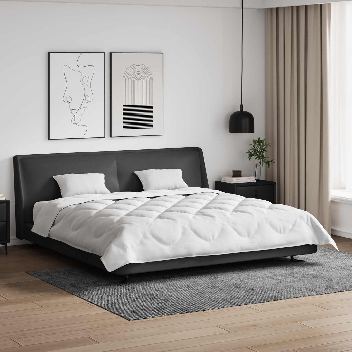 Dekbed met kussen 3 pcs Wit Microvezel is nu te koop bij PeponiXL, paradijselijk wonen!