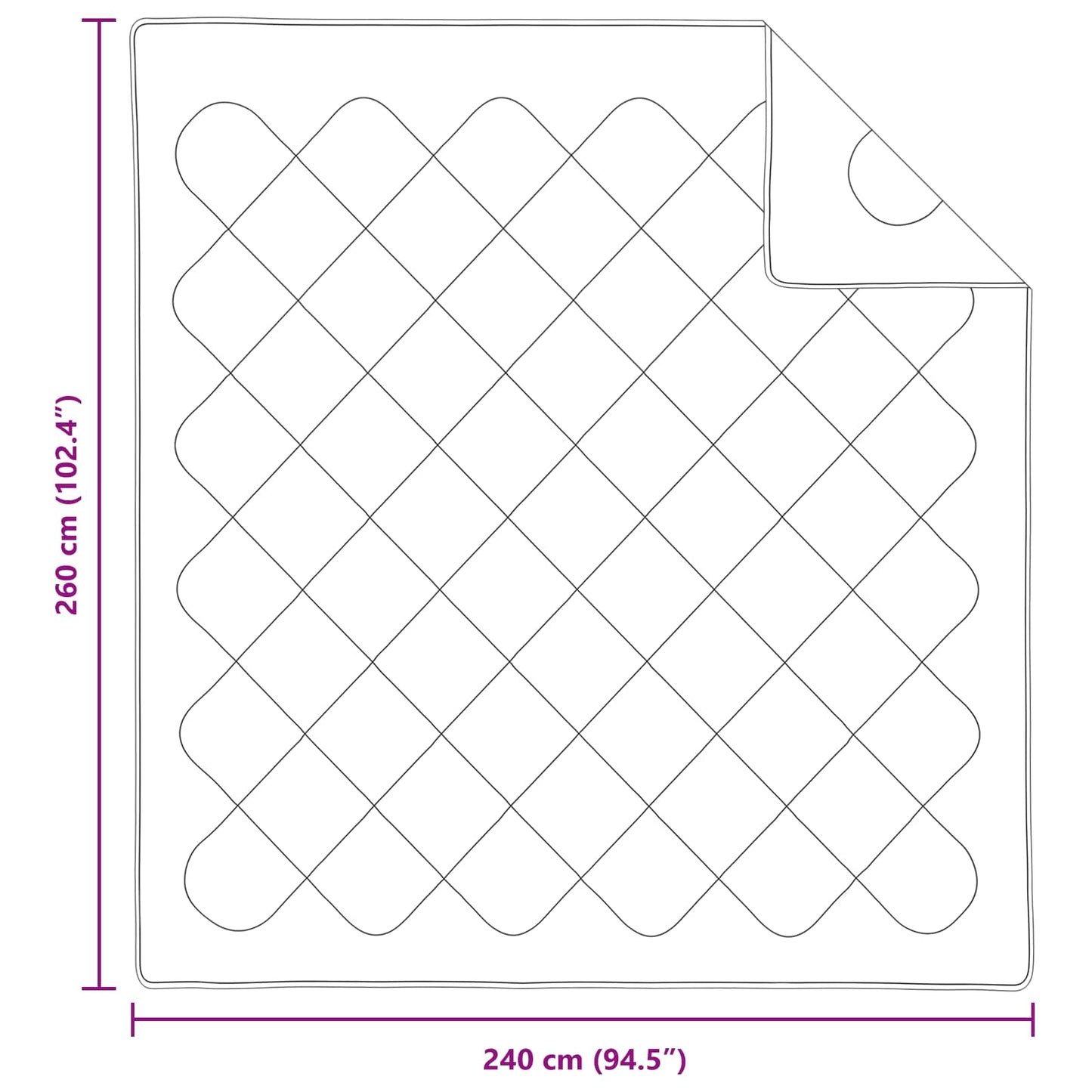 Winter Dekbed met kussen 3 pcs Wit Microvezel is nu te koop bij PeponiXL, paradijselijk wonen!