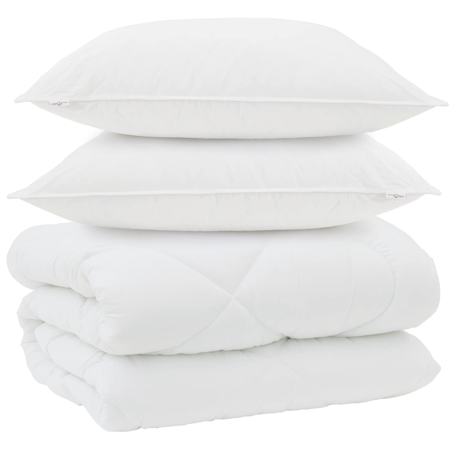 Winter Dekbed met kussen 3 pcs Wit Microvezel