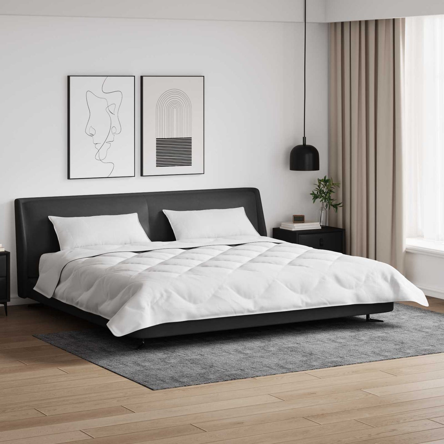 Winter Dekbed met kussen 3 pcs Wit Microvezel