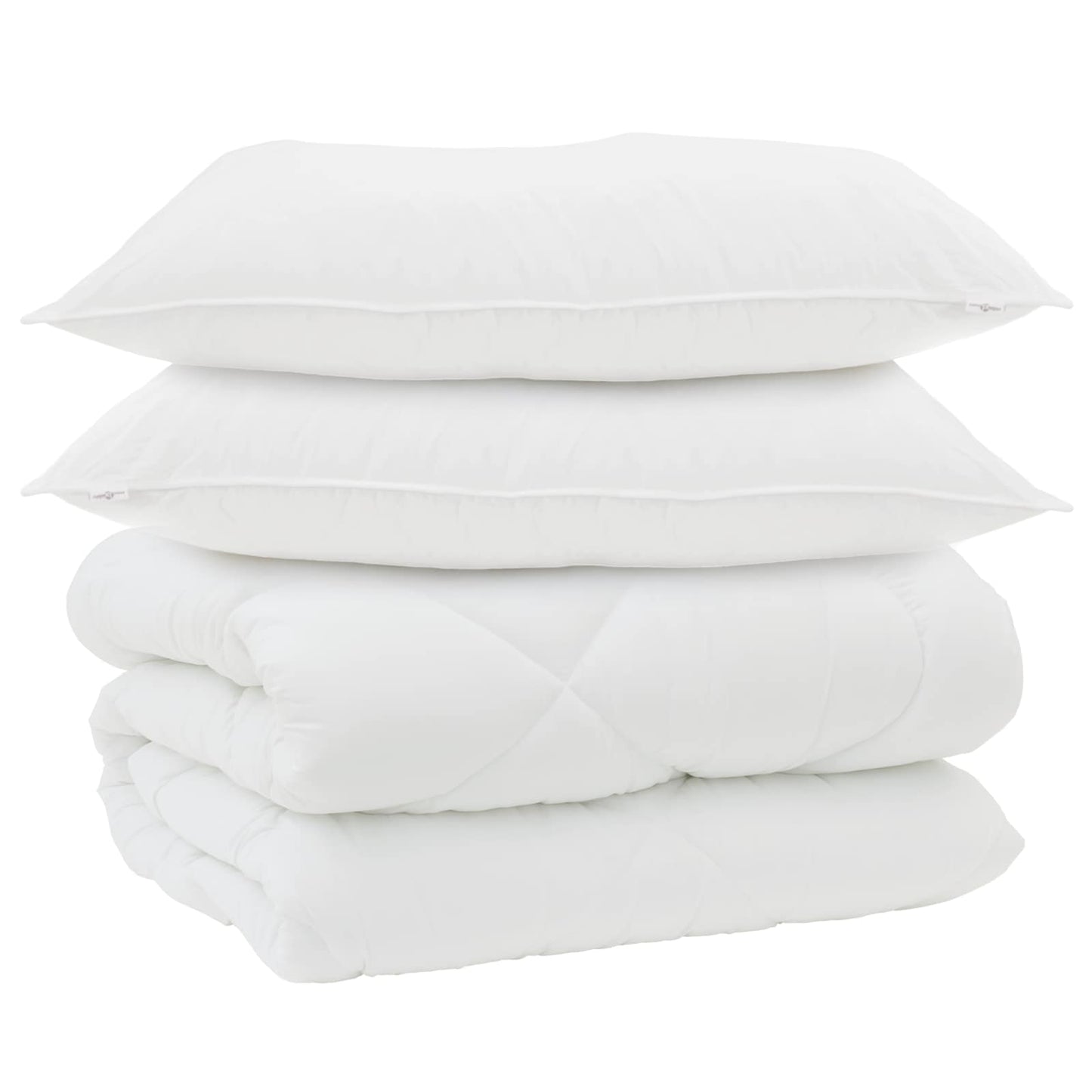 Winter Dekbed met kussen 3 pcs Wit Microvezel