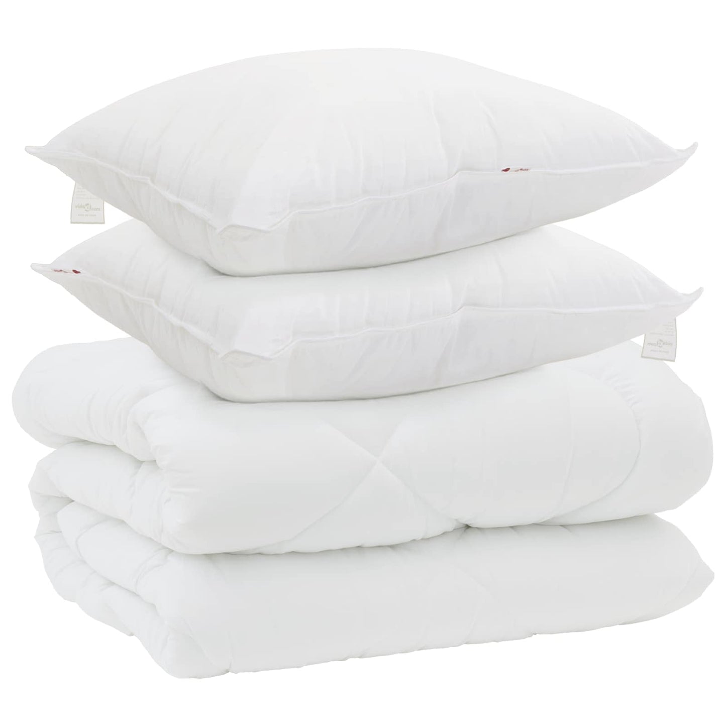 Winter Dekbed met kussen 3 pcs Wit Microvezel