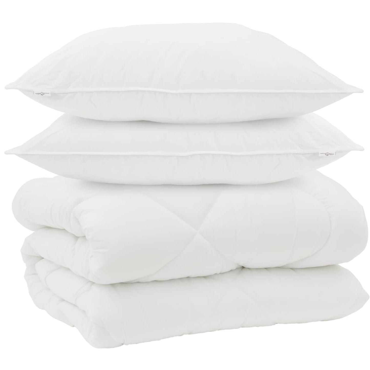 Winter Dekbed met kussen 3 pcs Wit Microvezel