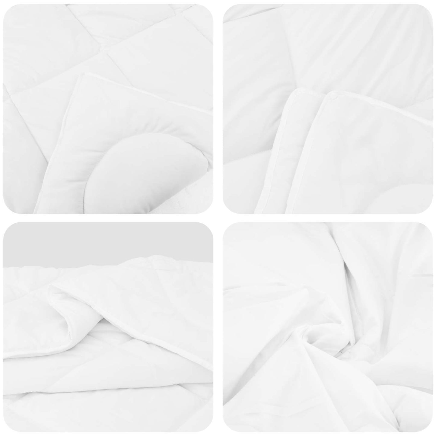 Dekbed Set met kussen 3 pcs Wit Microfiber en Dons Feather is nu te koop bij PeponiXL, paradijselijk wonen!