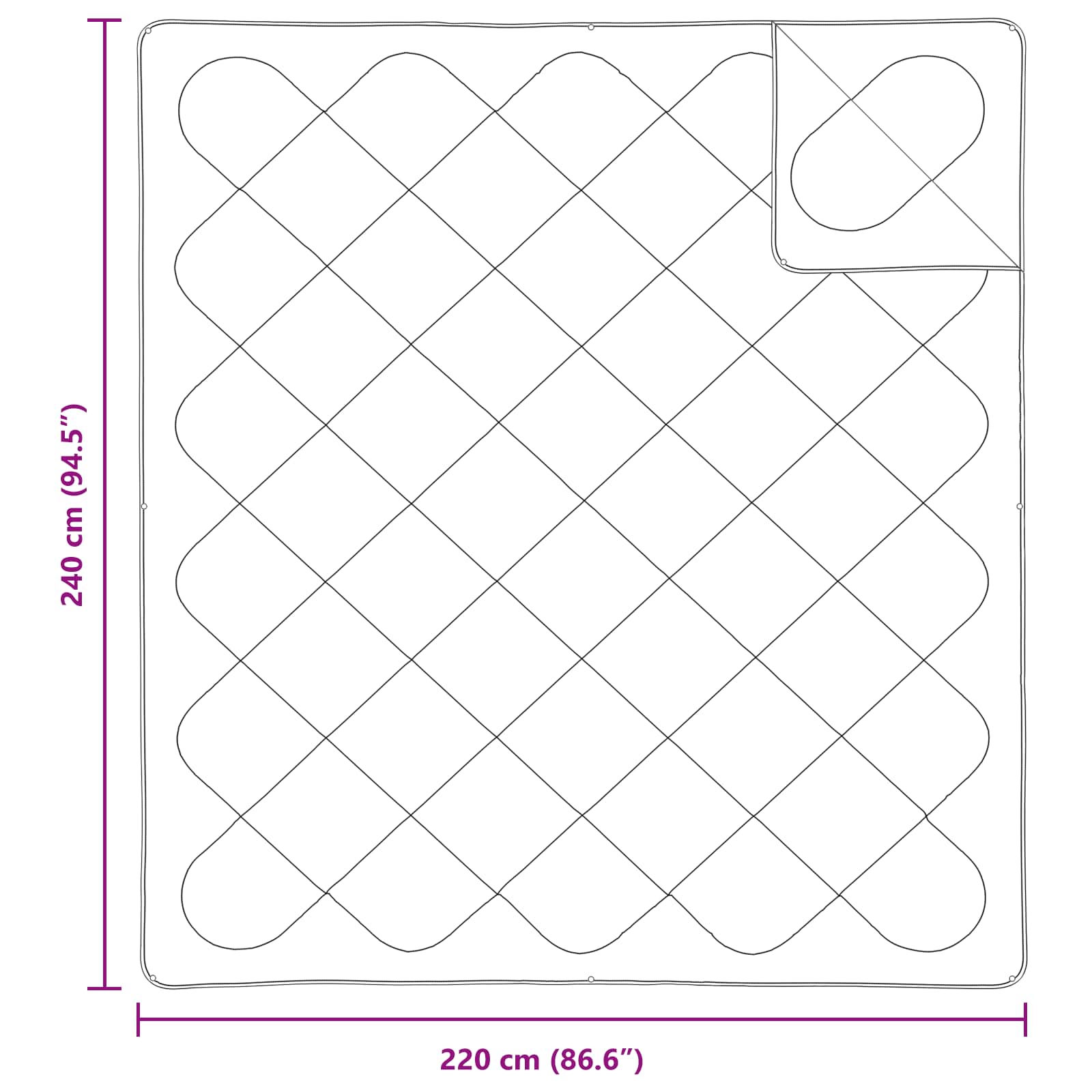 Dekbed met Kussens met kussen 3 pcs Wit Microvezel is nu te koop bij PeponiXL, paradijselijk wonen!