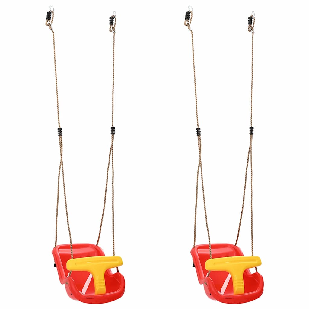 Babyschommel 2 pcs Rood 36 x 43 x 42 cm Kunststof is nu te koop bij PeponiXL, paradijselijk wonen!