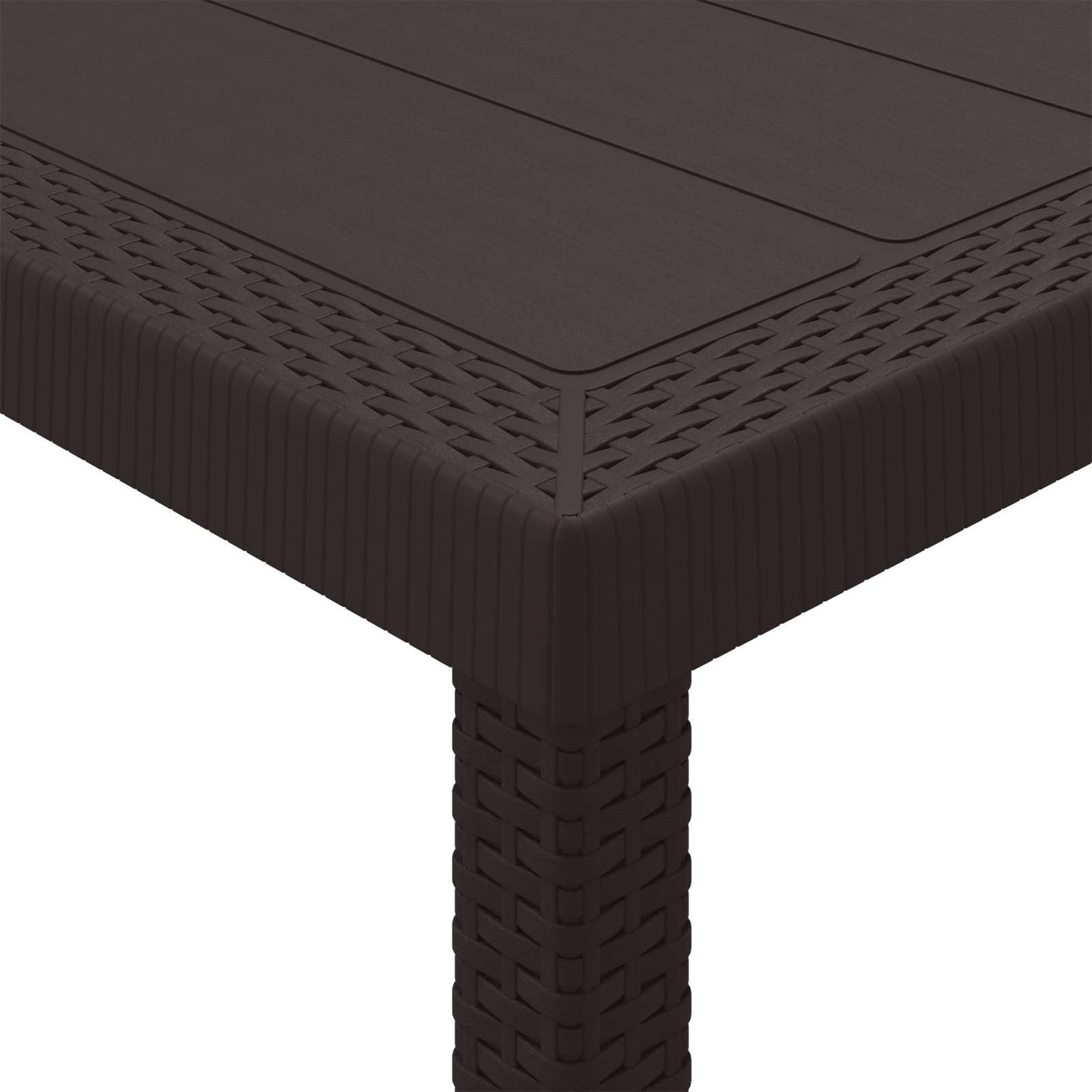 Tuinstafel Bruin 150 x 100 x 73 cm poly rattan is nu te koop bij PeponiXL, paradijselijk wonen!