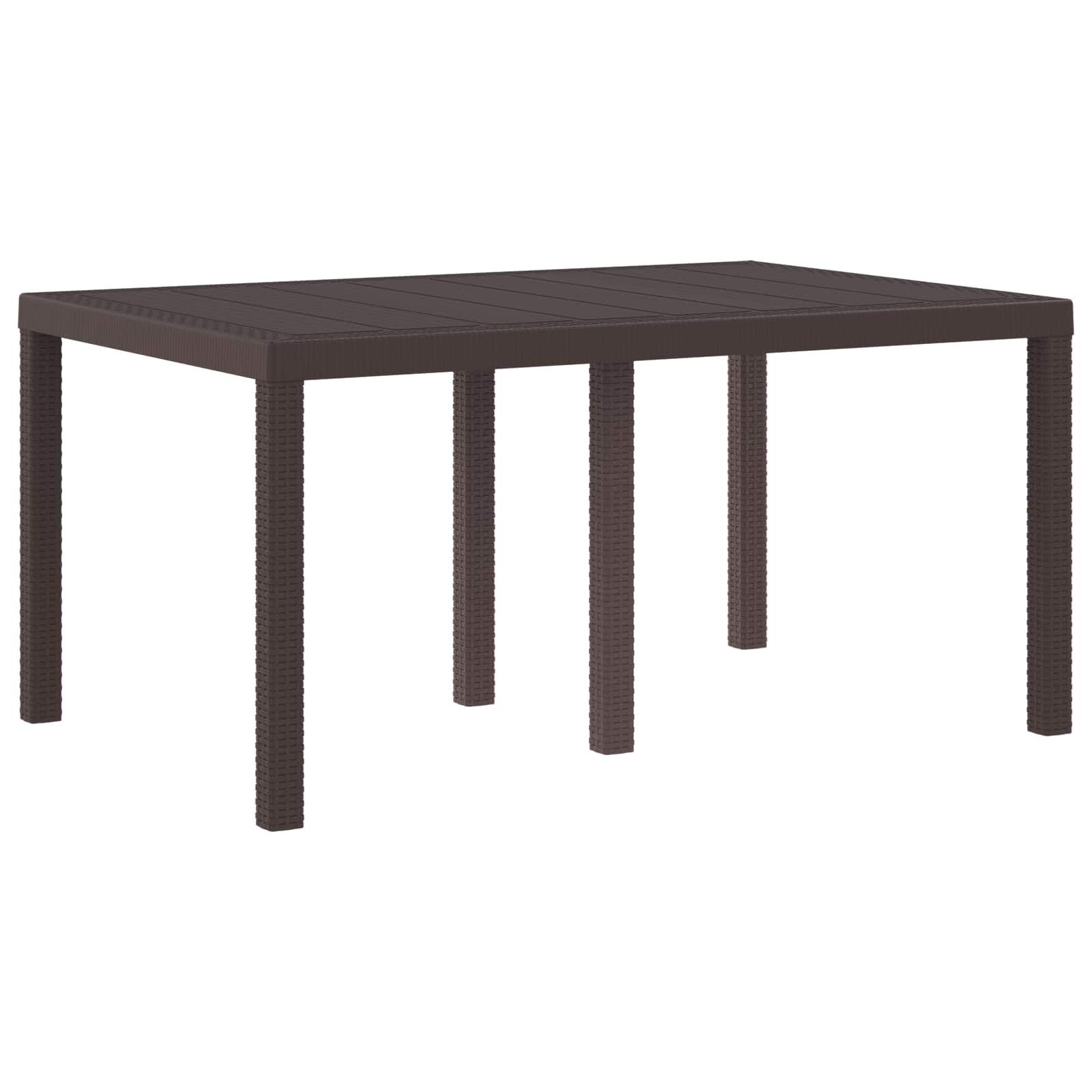 Tuinstafel Bruin 150 x 100 x 73 cm poly rattan is nu te koop bij PeponiXL, paradijselijk wonen!