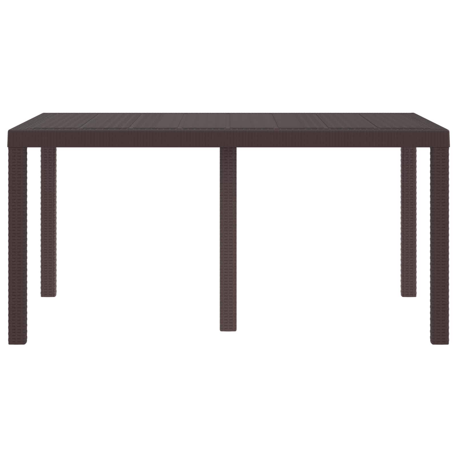 Tuinstafel Bruin 150 x 100 x 73 cm poly rattan is nu te koop bij PeponiXL, paradijselijk wonen!