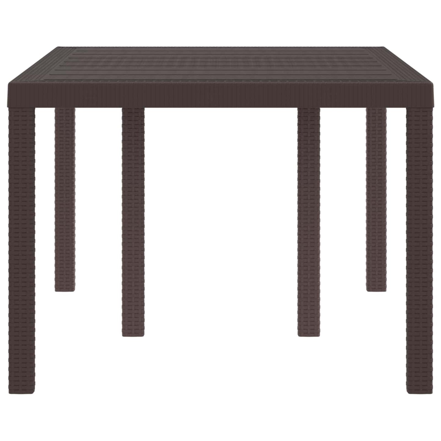Tuinstafel Bruin 150 x 100 x 73 cm poly rattan is nu te koop bij PeponiXL, paradijselijk wonen!