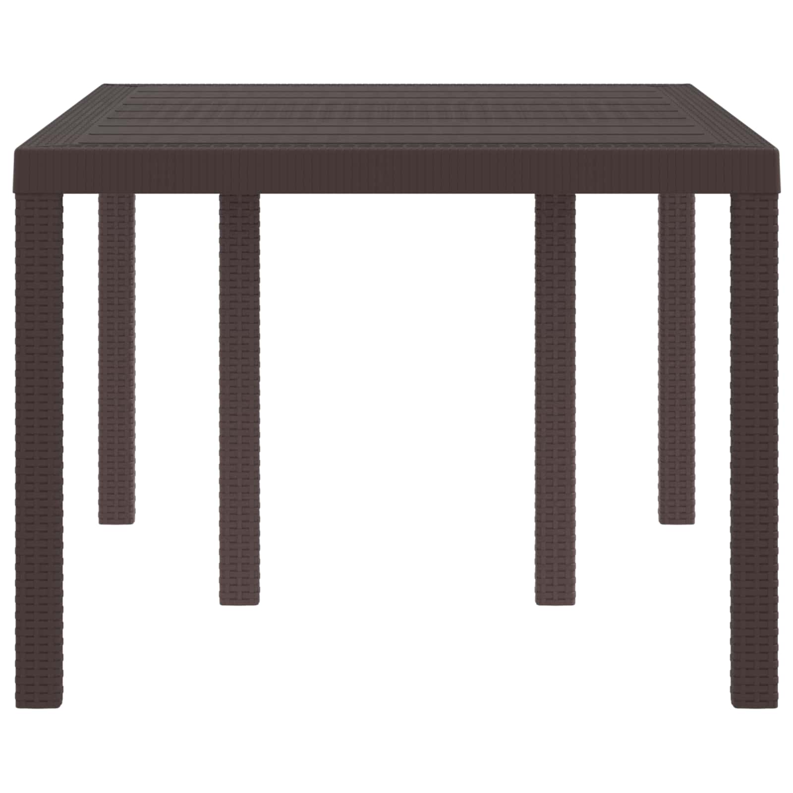 Tuinstafel Bruin 150 x 100 x 73 cm poly rattan is nu te koop bij PeponiXL, paradijselijk wonen!
