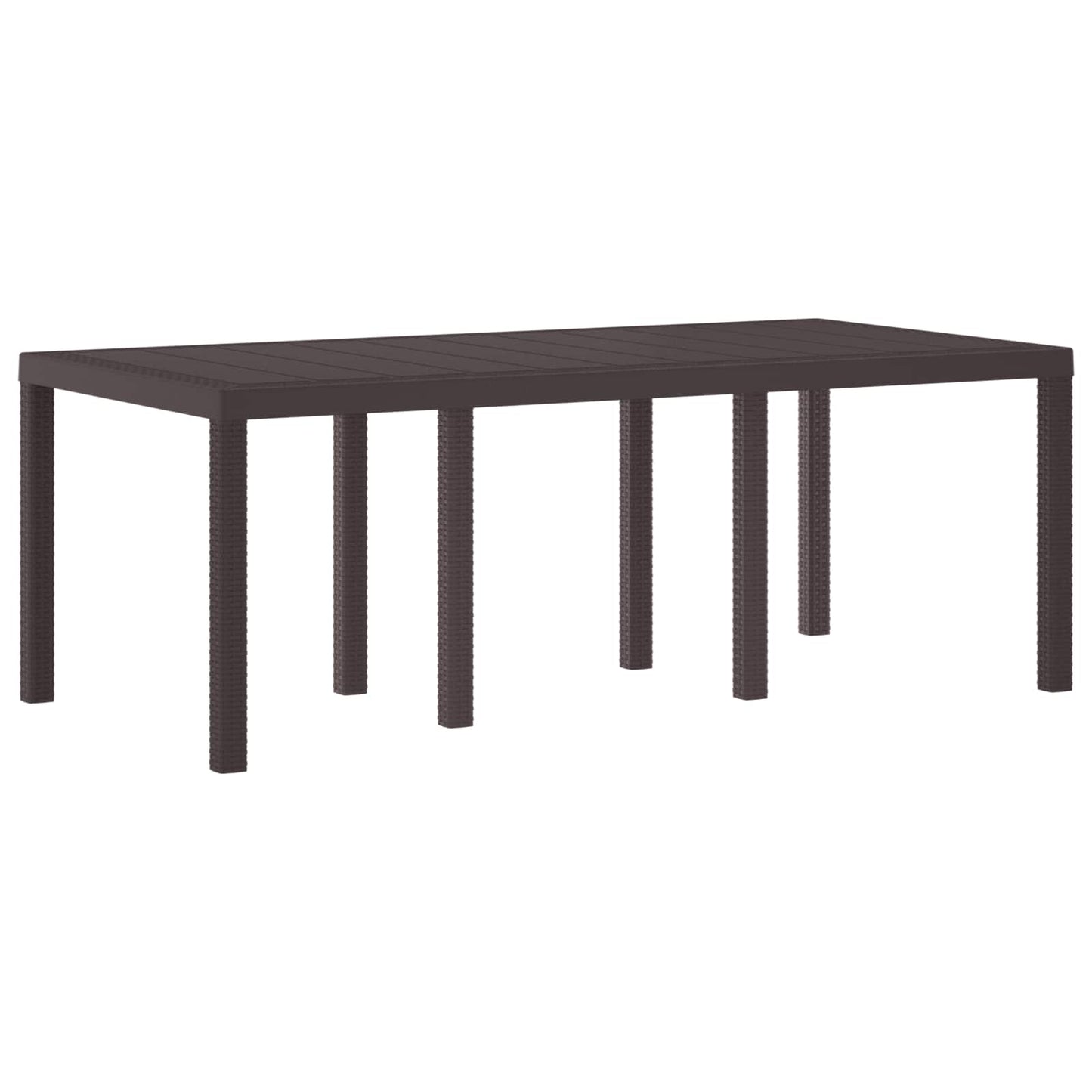 Tuinstafel Bruin 200 x 100 x 73 cm poly rattan is nu te koop bij PeponiXL, paradijselijk wonen!
