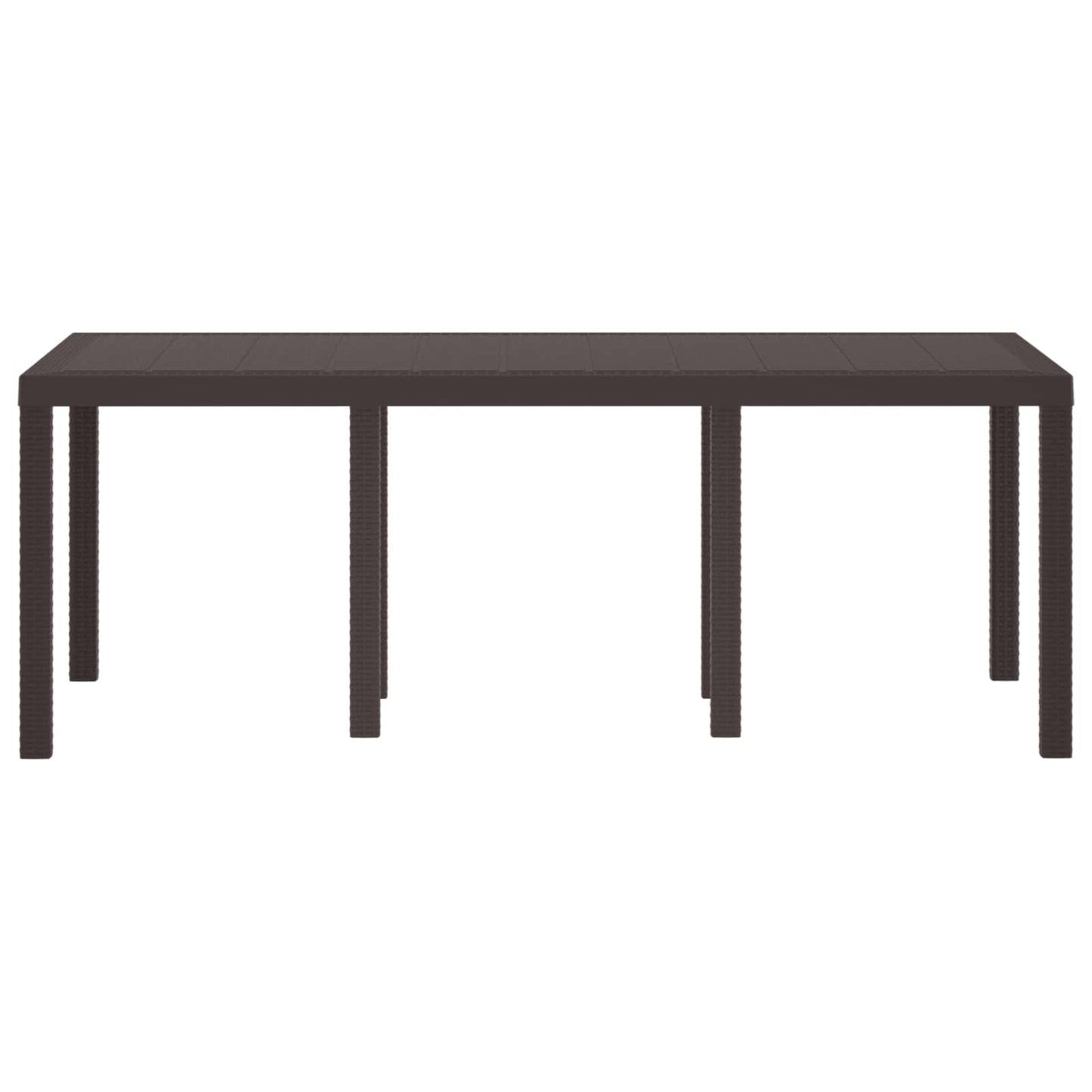 Tuinstafel Bruin 200 x 100 x 73 cm poly rattan is nu te koop bij PeponiXL, paradijselijk wonen!
