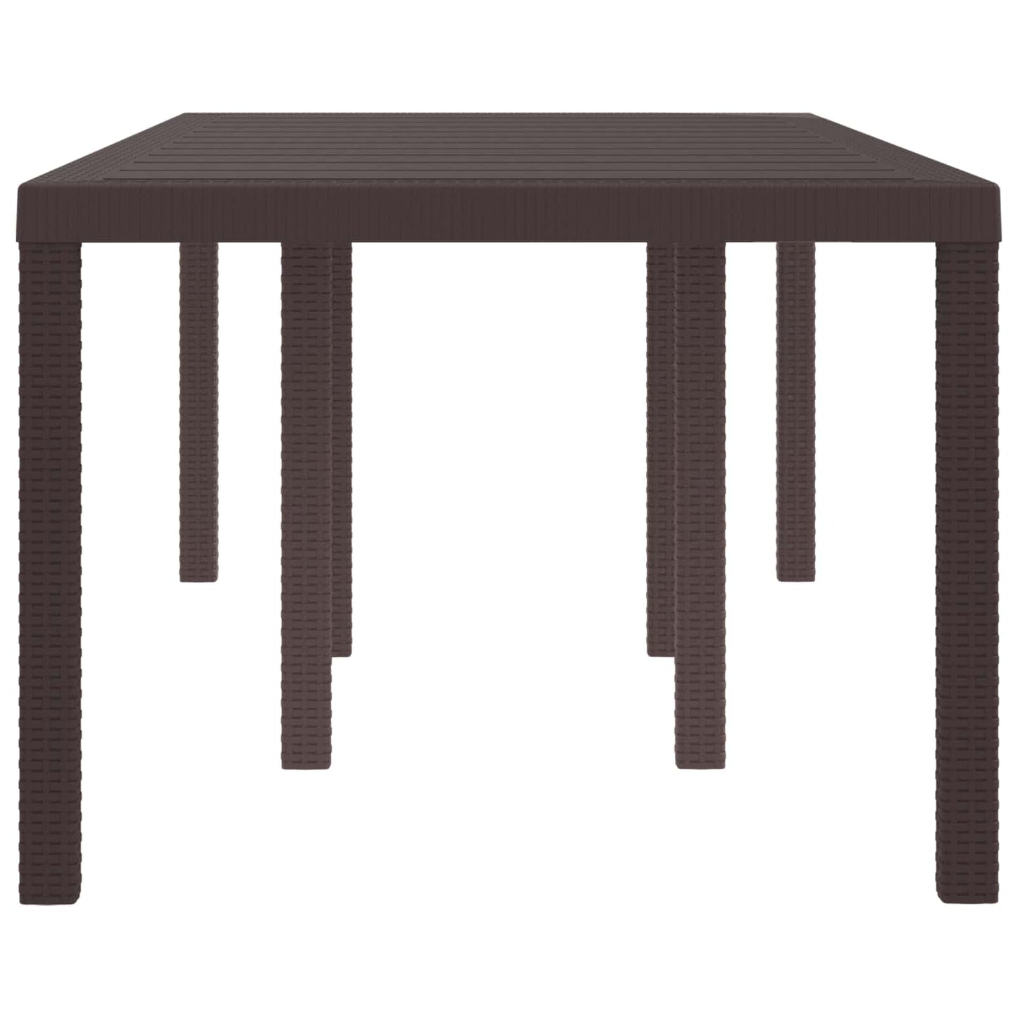 Tuinstafel Bruin 200 x 100 x 73 cm poly rattan is nu te koop bij PeponiXL, paradijselijk wonen!