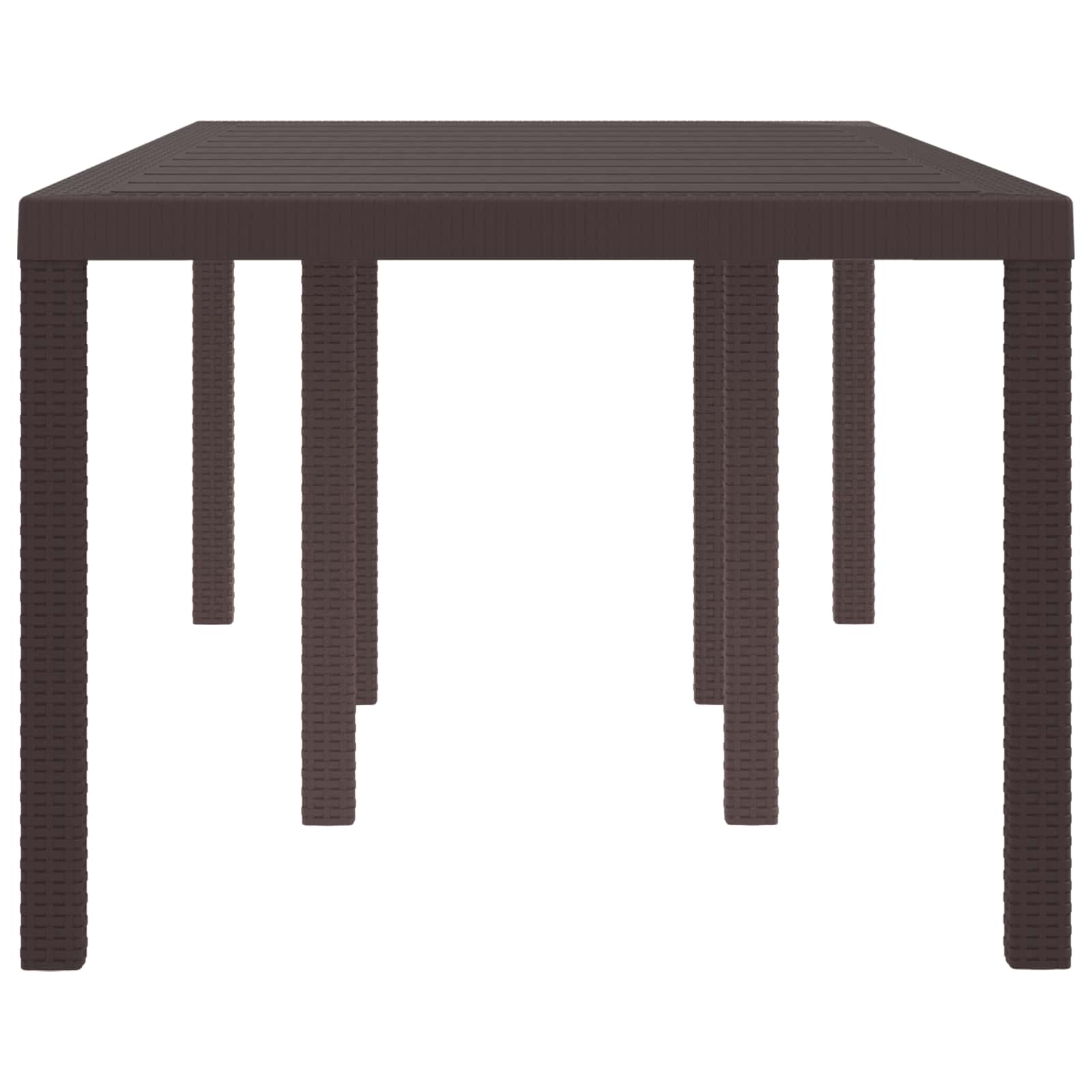 Tuinstafel Bruin 200 x 100 x 73 cm poly rattan is nu te koop bij PeponiXL, paradijselijk wonen!