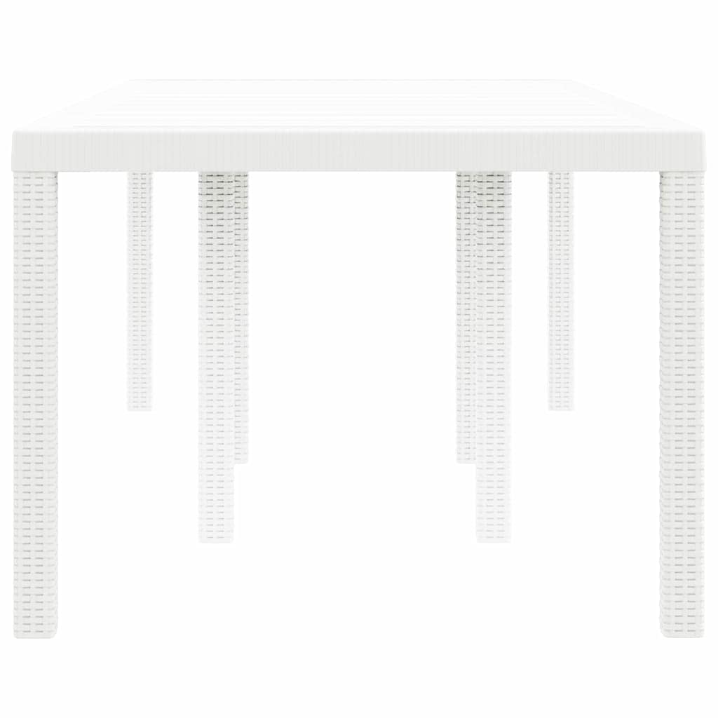 Tuinstafel Wit 200 x 100 x 73 cm poly rattan is nu te koop bij PeponiXL, paradijselijk wonen!